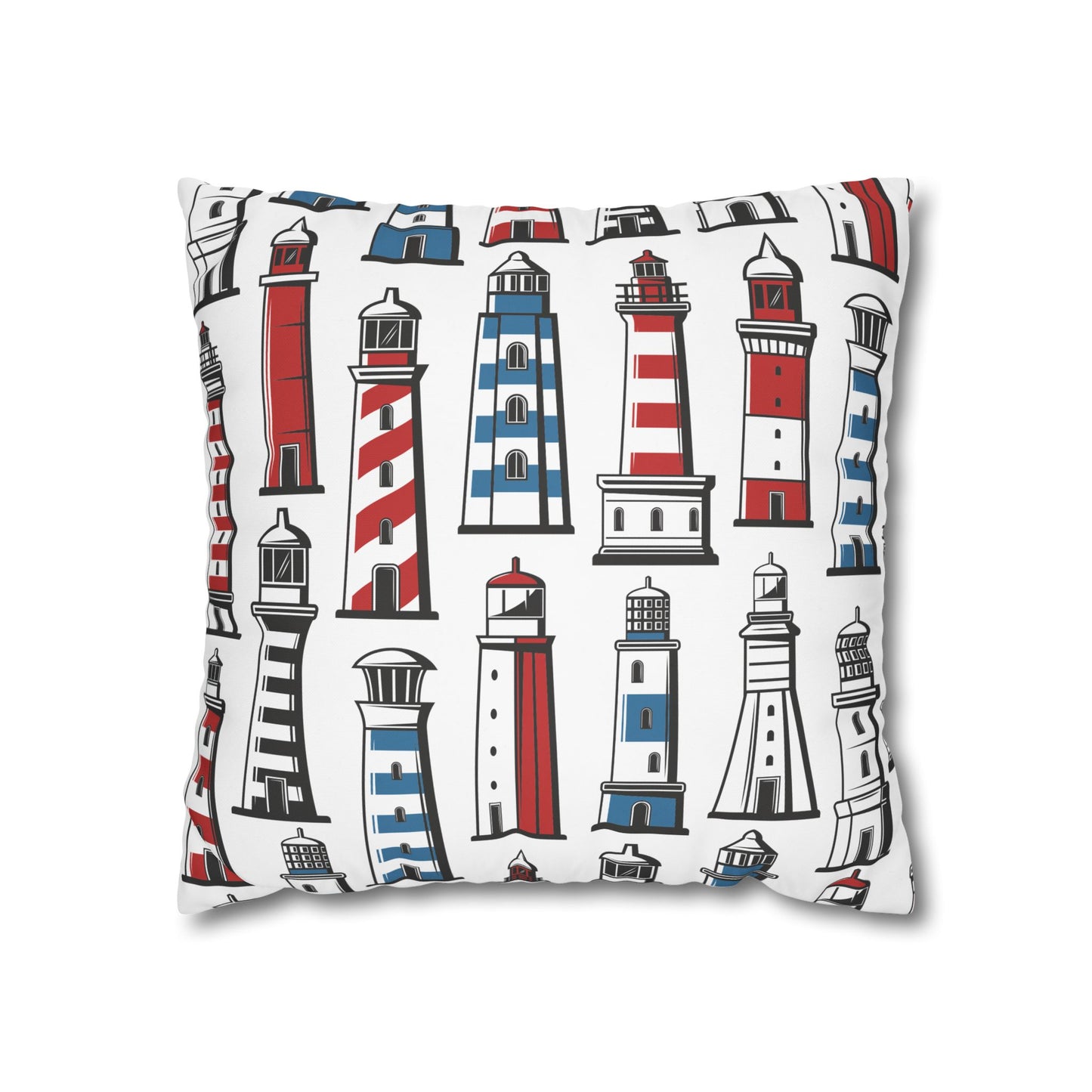 Nautical Lighthouse Pillowcase, Coastal Decor, Beach House Gift, Modern Home Accent, Summer Vibes, Vacation Theme