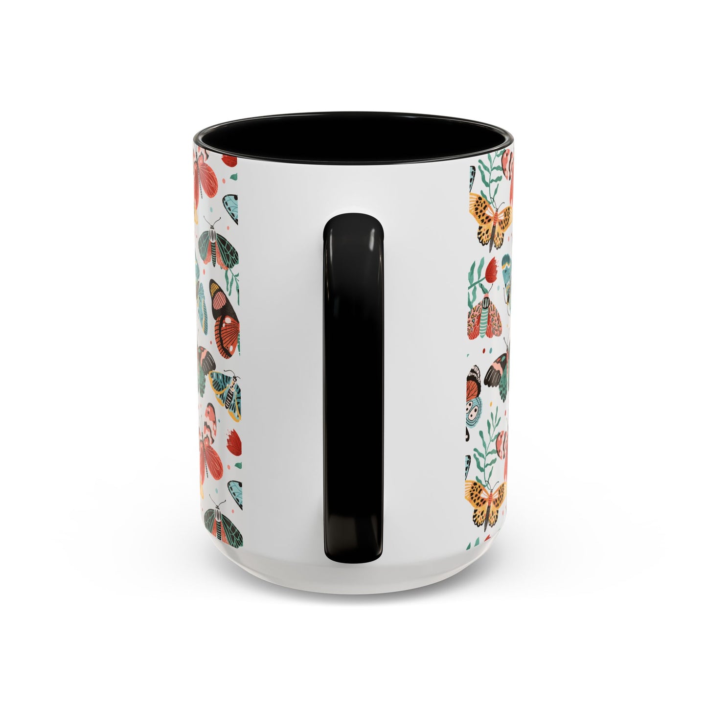 Mug Butterfly Breeze Turquoise and Rich Red