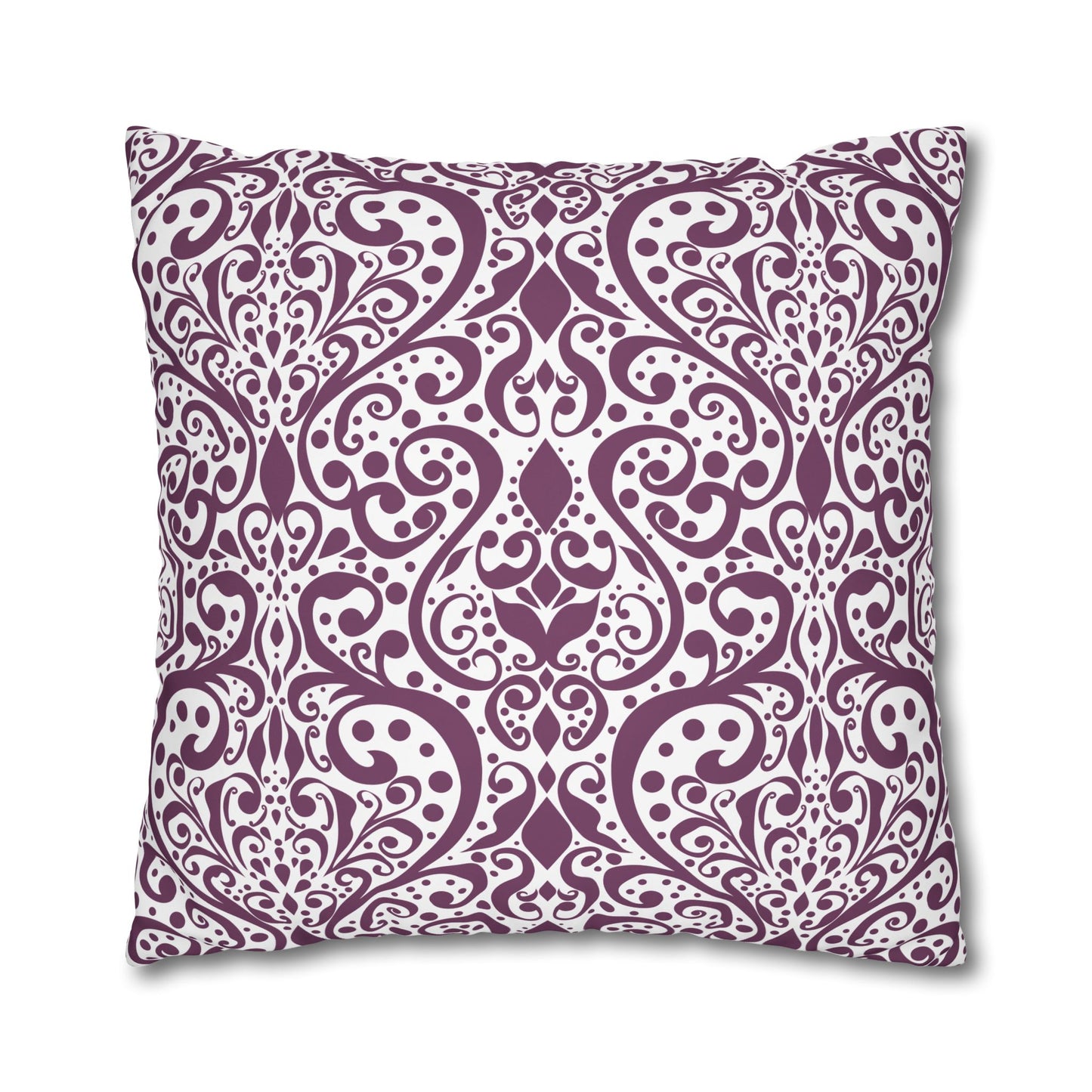 Floral Poly Canvas Pillowcase, Home Decor, Throw Pillow, Wedding Gift, Bedroom Accents, Floral Design Pillow