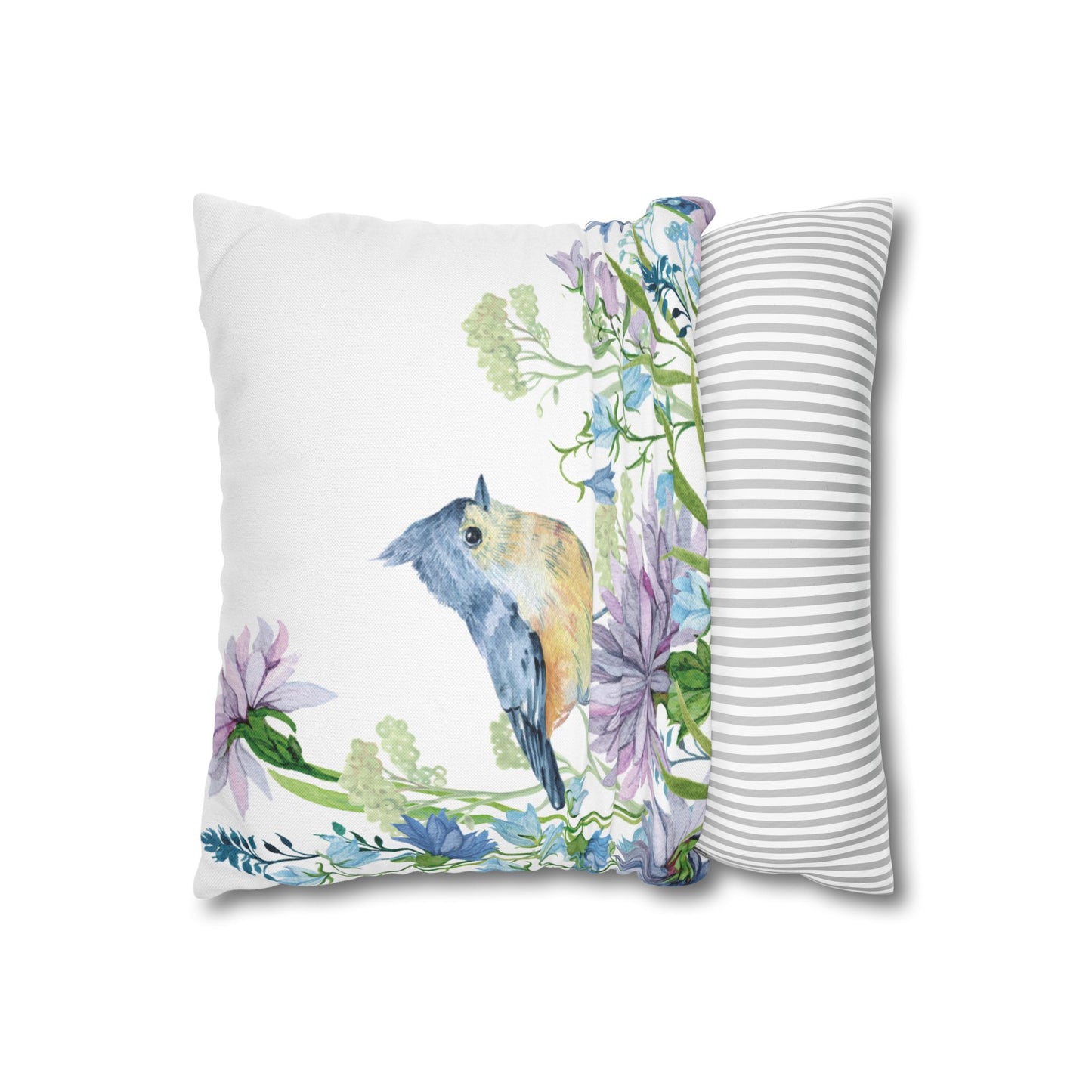 Floral Dragonfly Decorative Pillowcase | Home Décor, Gifts for Her, Couch Cushion Cover, Spring/Summer Accent, Nature Lover's Gift