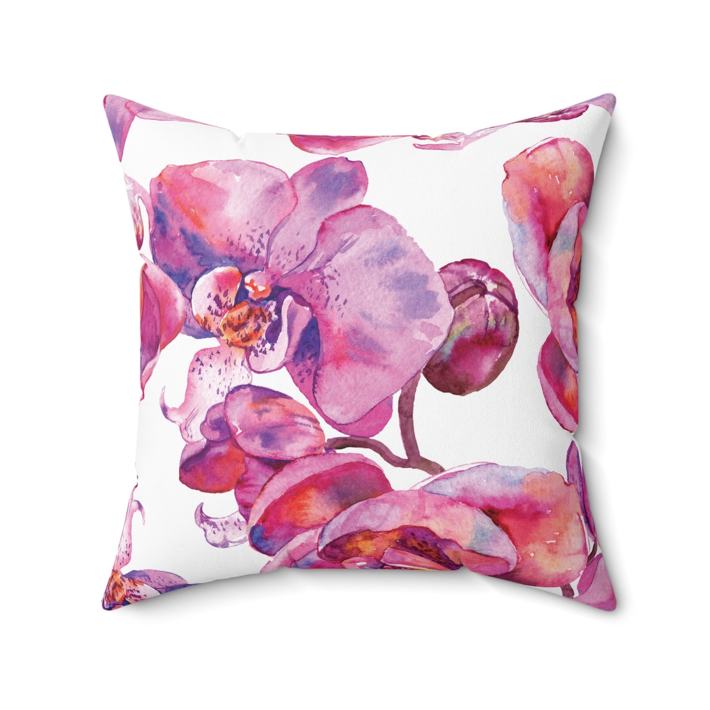 Vibrant Floral Throw Pillow, Decorative Cushion for Living Room, Gift for Mother's Day, Home Decor, Cozy Accent