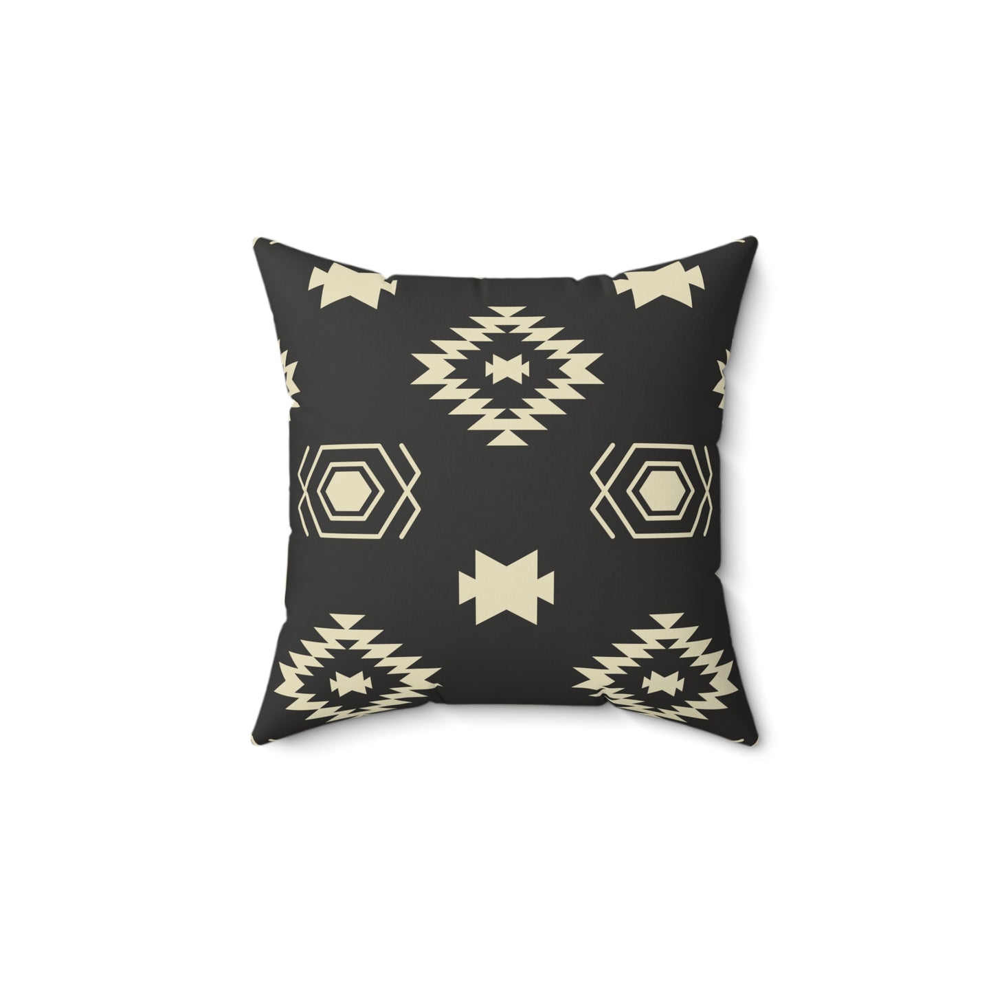 Penguin & Tribal Design Square Pillow - Cozy Home Decor, Throw Pillow, Unique Gift, Farmhouse Style, Seasonal Accent