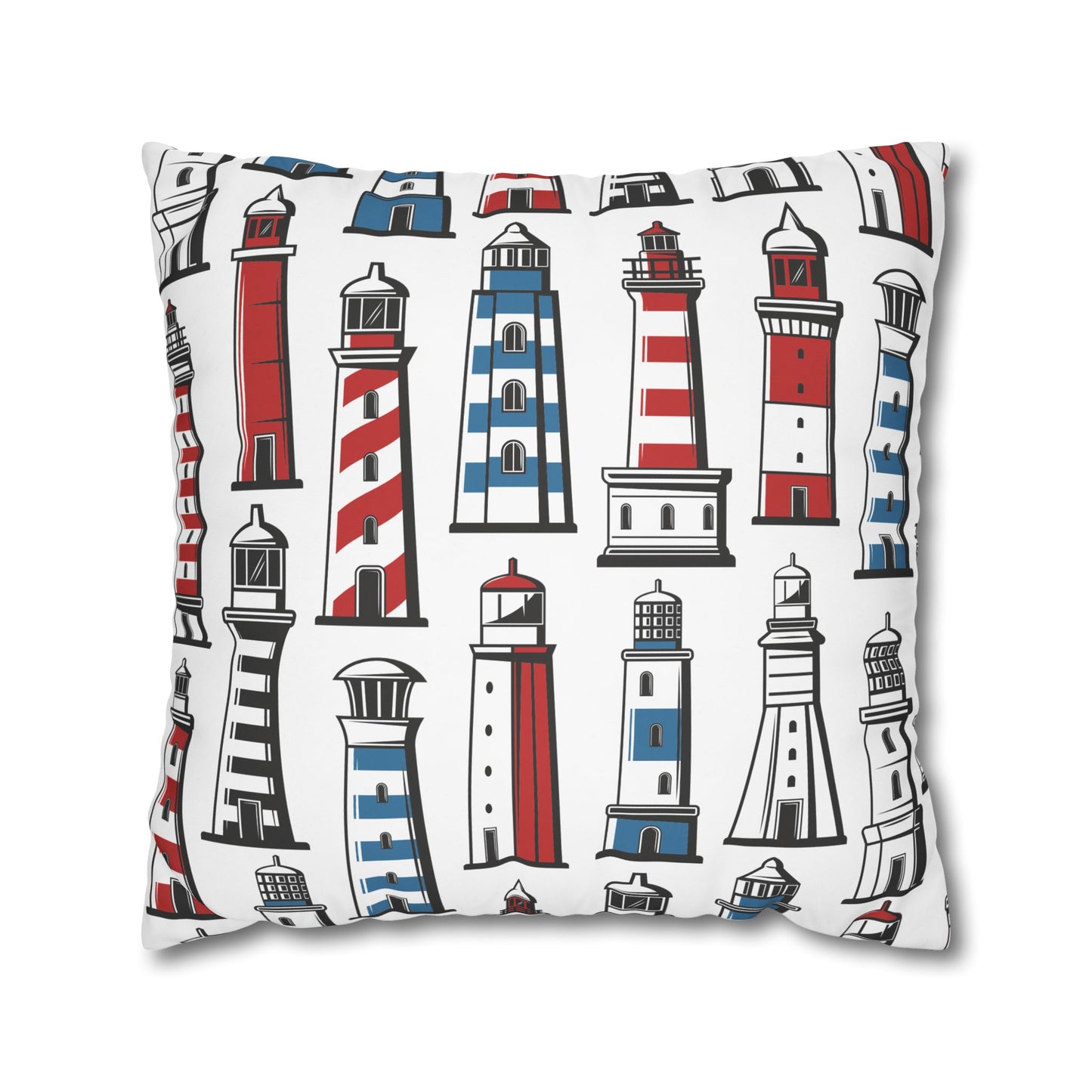 Nautical Lighthouse Pillowcase, Coastal Decor, Beach House Gift, Modern Home Accent, Summer Vibes, Vacation Theme