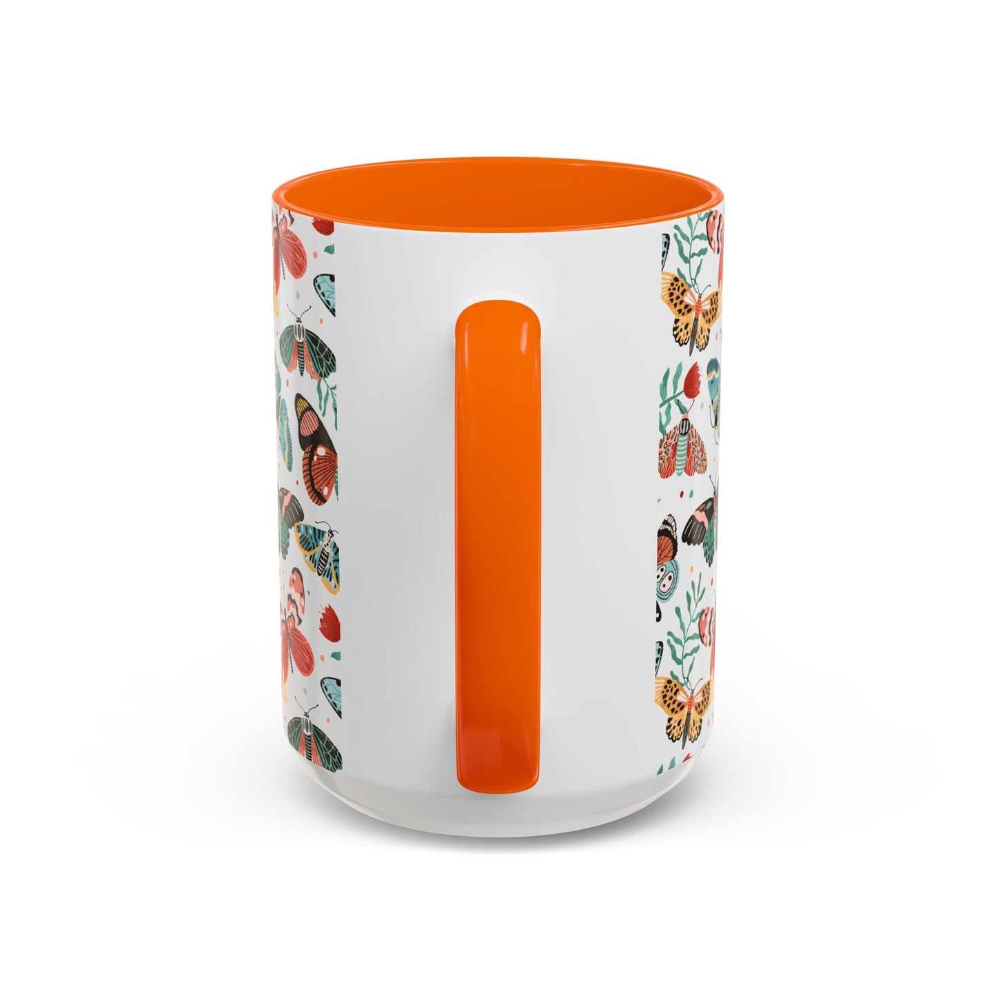 Mug Butterfly Breeze Turquoise and Rich Red