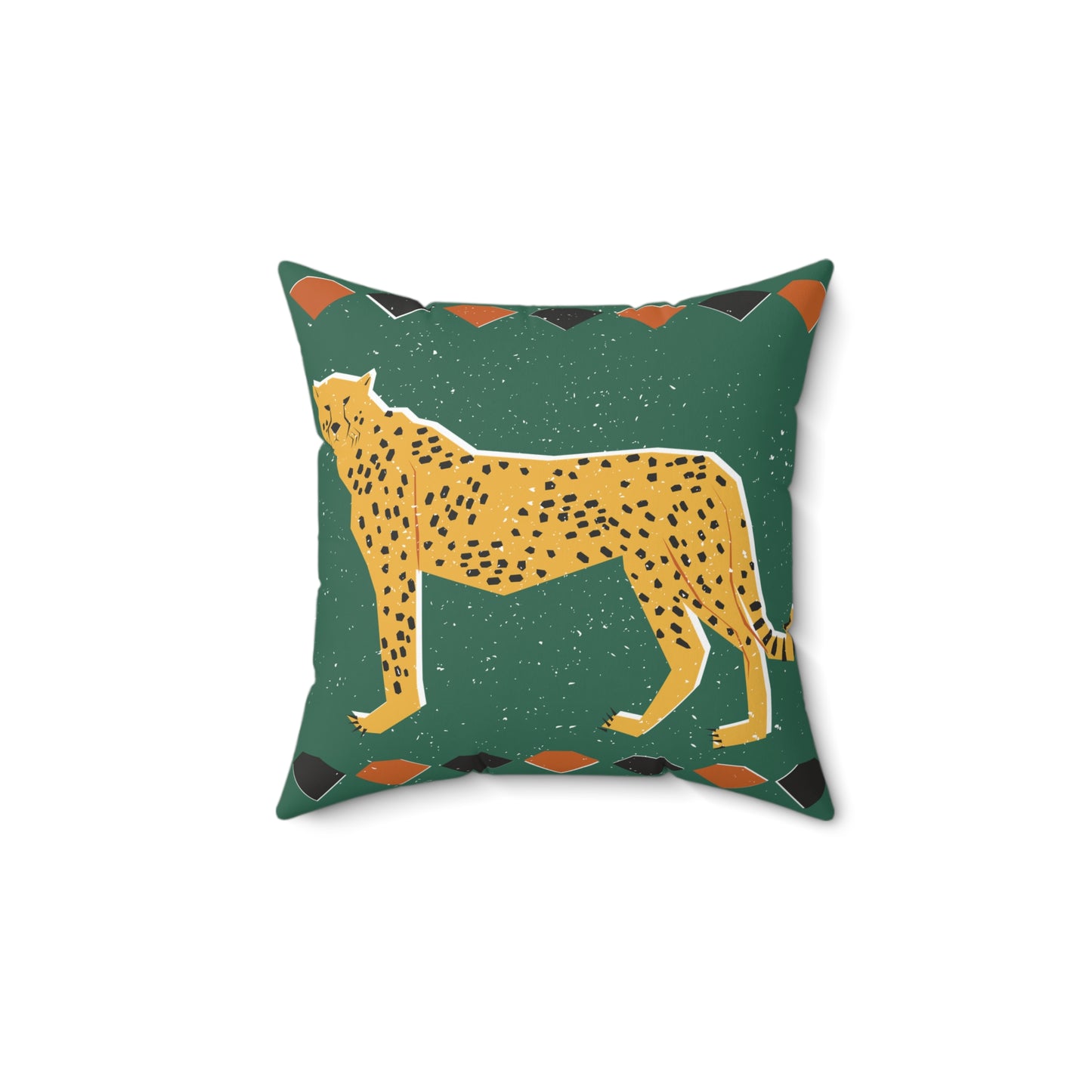 Wildlife-Inspired Spun Polyester Square Pillow, Home Decor, Animal Print Cushion, Living Room Accent, Nature Lover Gift, Boho Style Decor