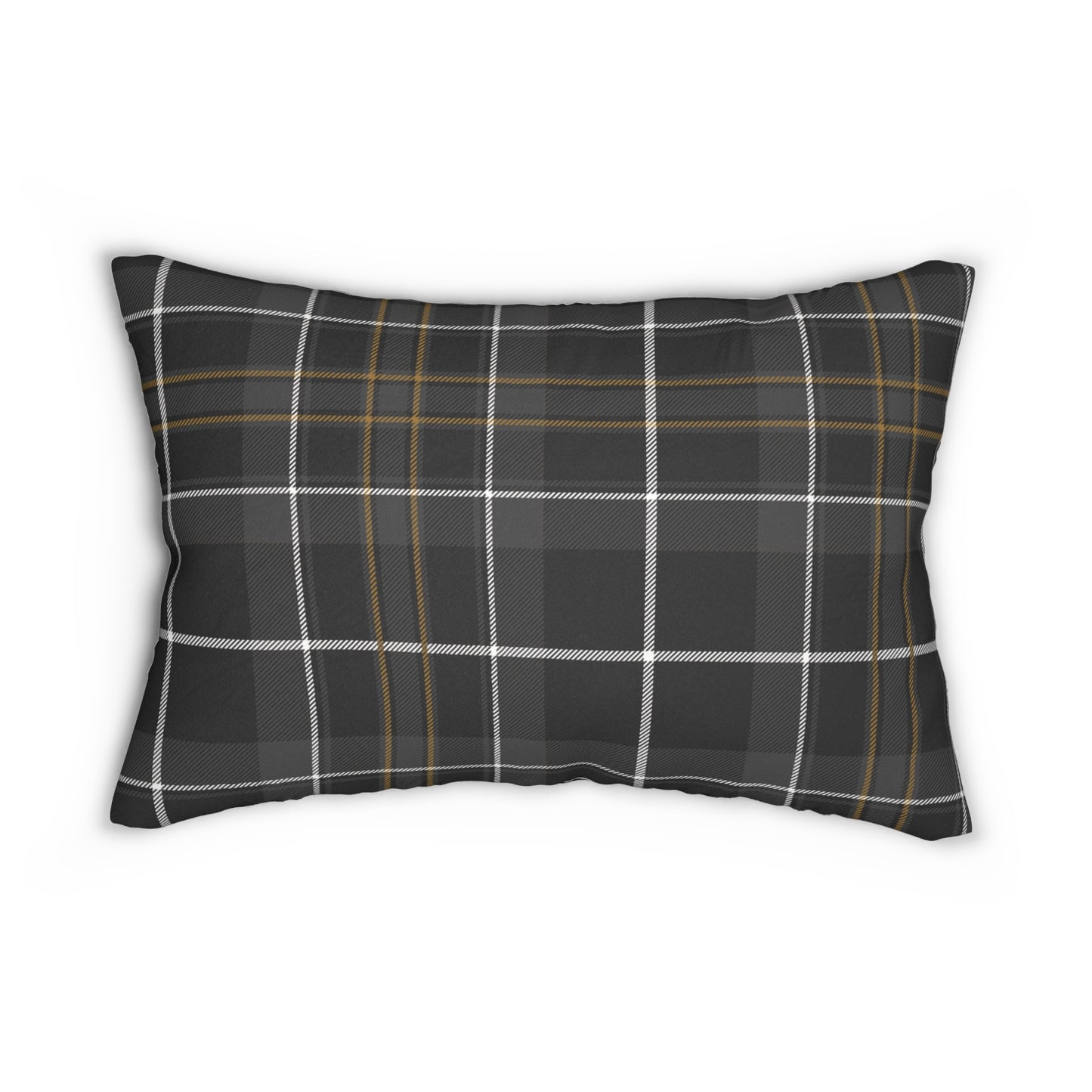 Elegant Lumbar Pillow | Stylish Home Decor | Horse Polo & Plaid Patterns | Ideal for Living Room, Bedroom, Gifts, Holidays, Housewarming