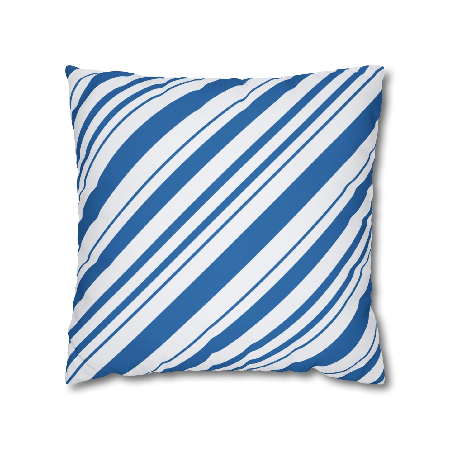 Stylish Blue Striped Pillowcase, Modern Home Décor, Cozy Couch Accessory, Gift for Housewarming, Nautical Theme Decoration