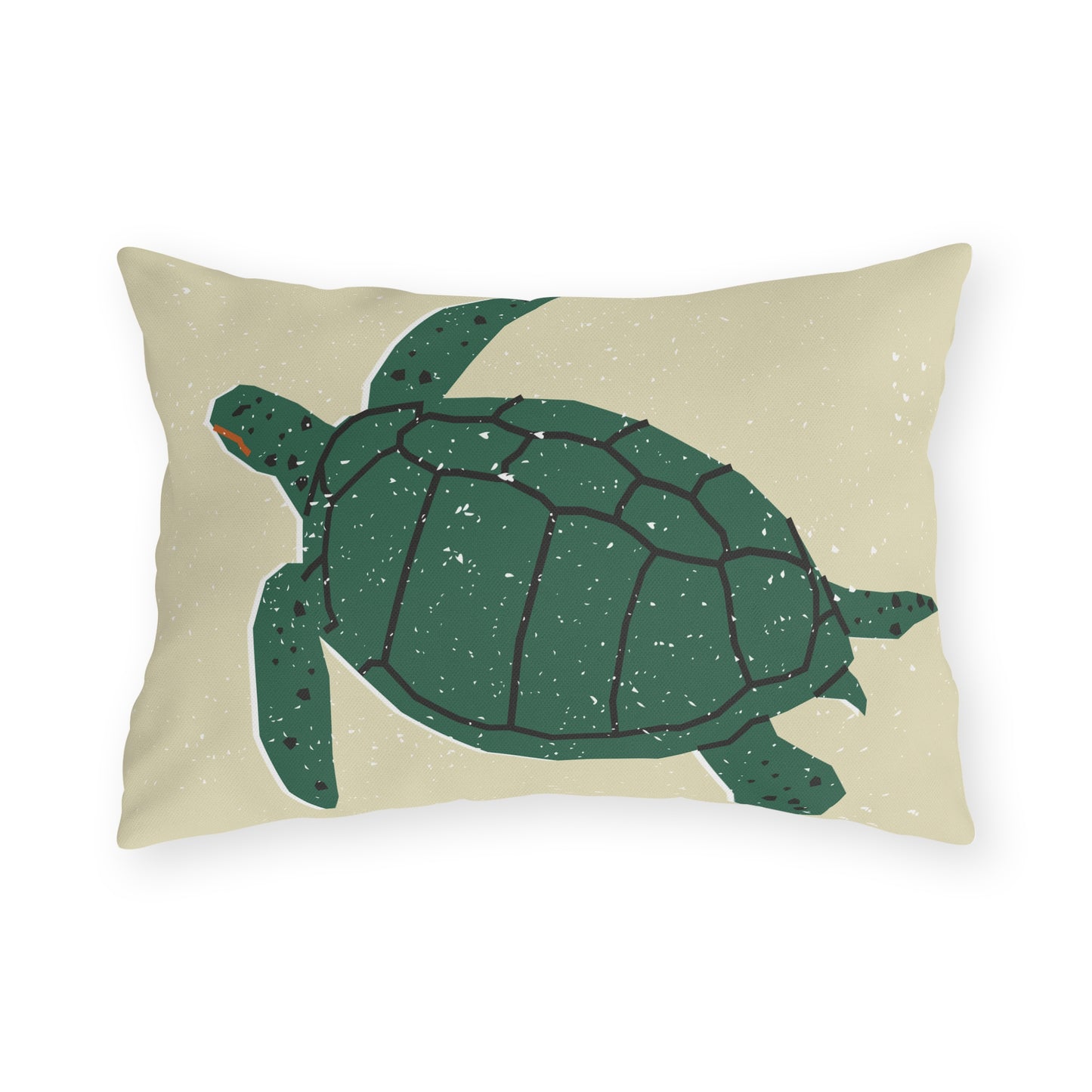 Outdoor Pillows - Rustic and Tribal Sea Turtle Design