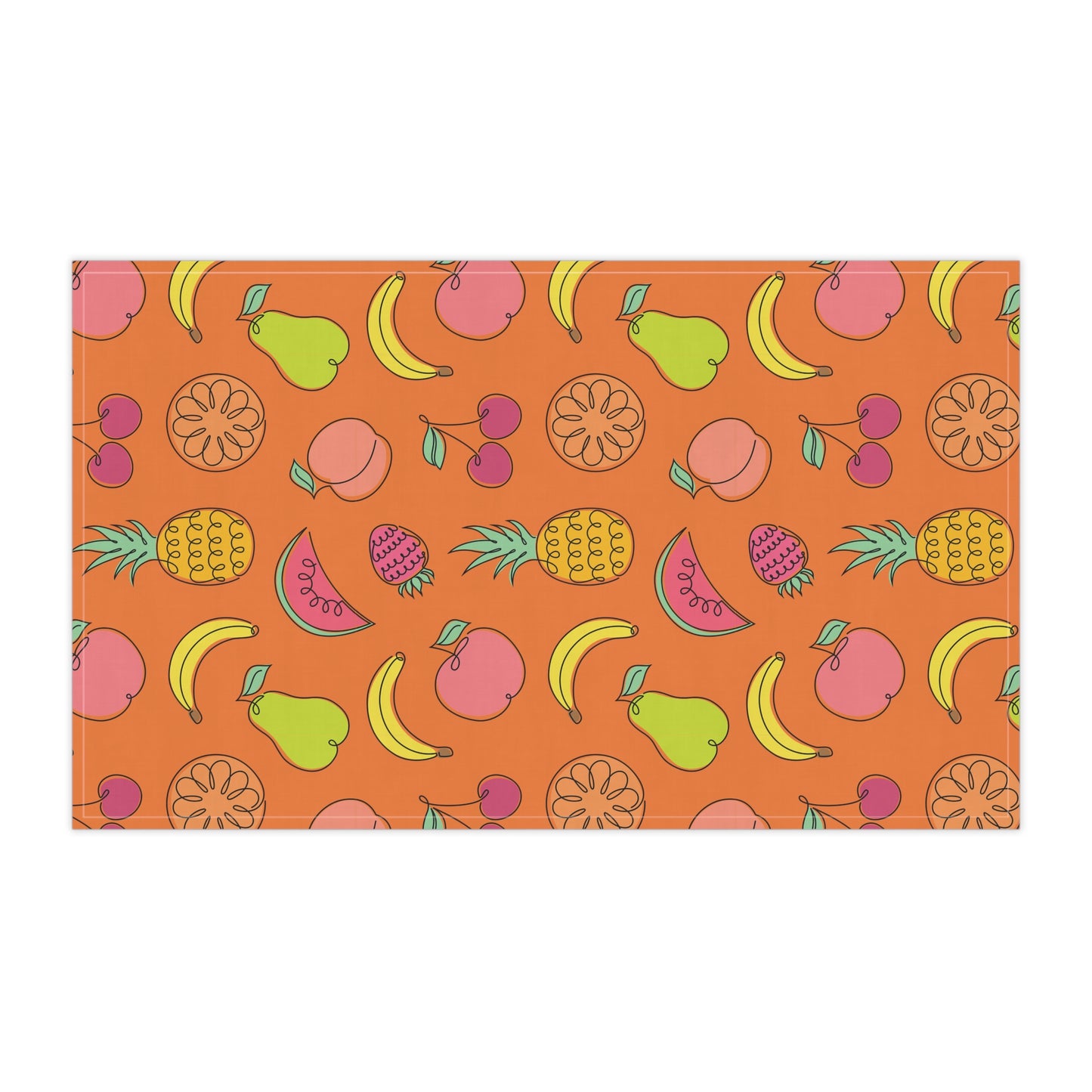 Fruitful Whimsy: A Tea Towel Delight - Sunset Orange - FWTT