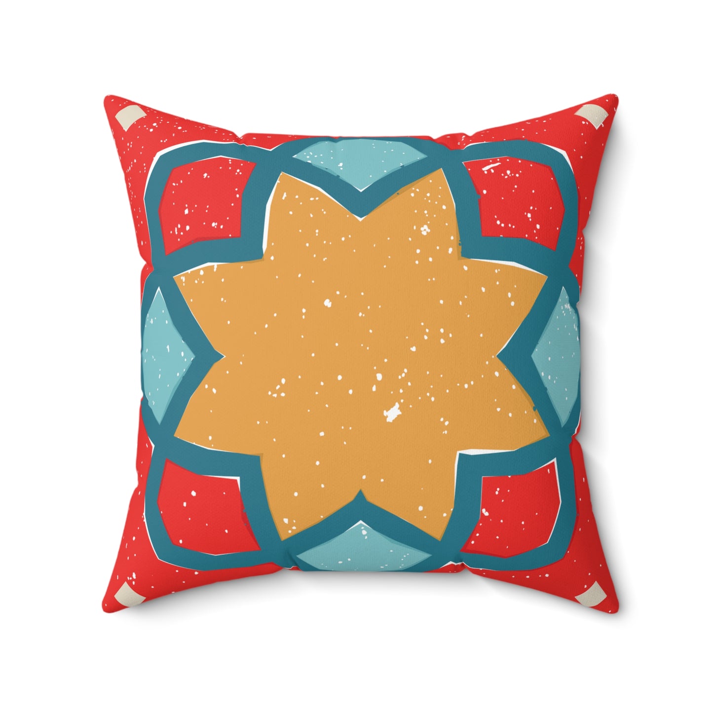 Vibrant Bohemian Tiger Decorative Pillow, Handmade Home Decor, Unique Gifts for Housewarming, Festival Comfort, Cozy Living