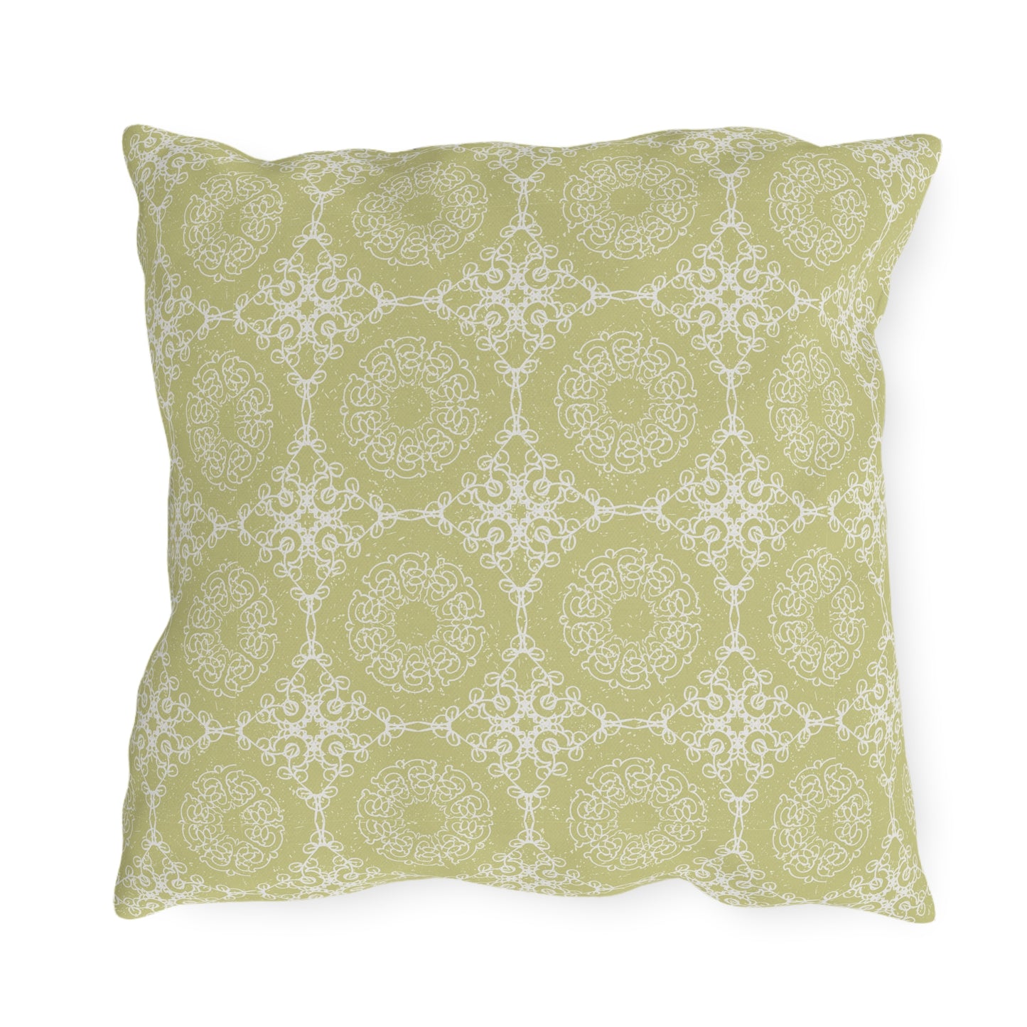 Outdoor Pillow - Tropical Welcome Pineapple Bright Yellow Summer Decor Design