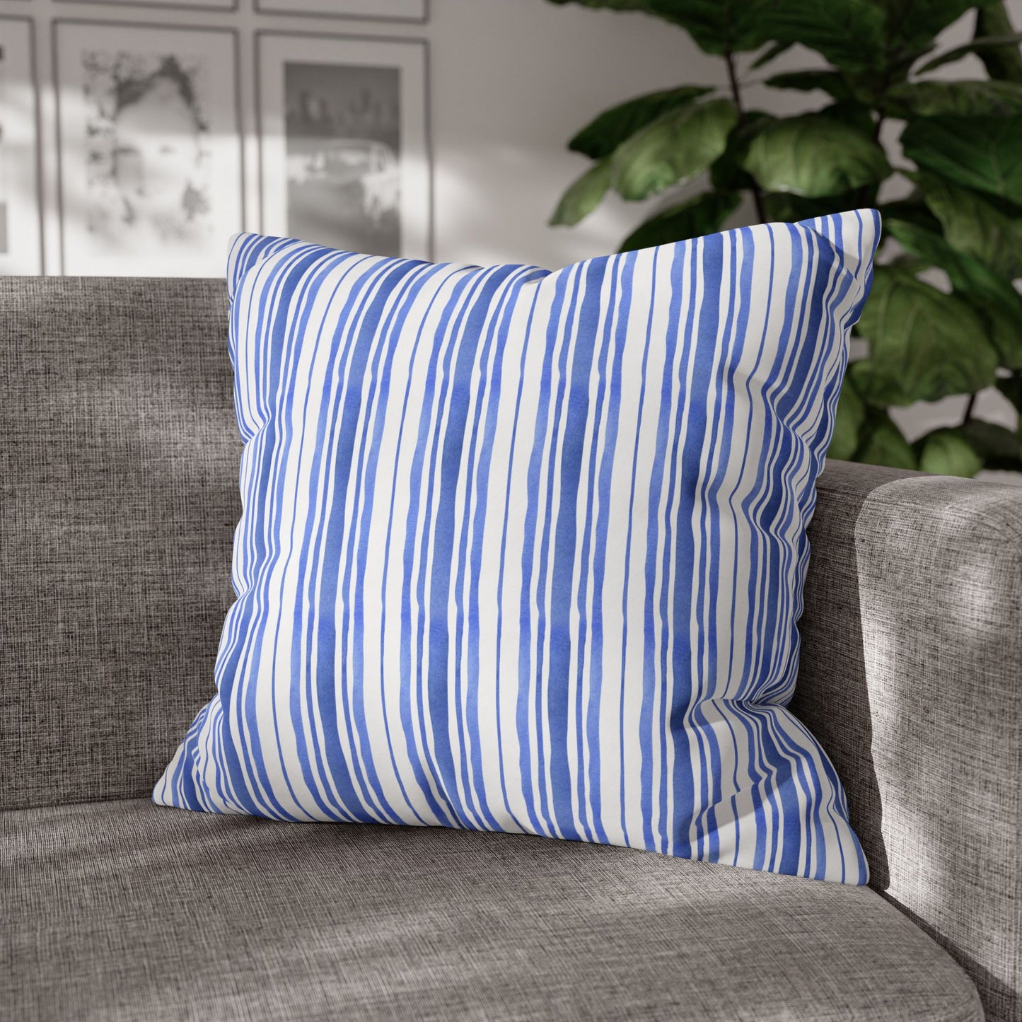 Stylish Striped Pillowcase, Modern Home Decor, Cozy Gift for Home, Bedroom Accent, Relaxing Vibe, Housewarming Present