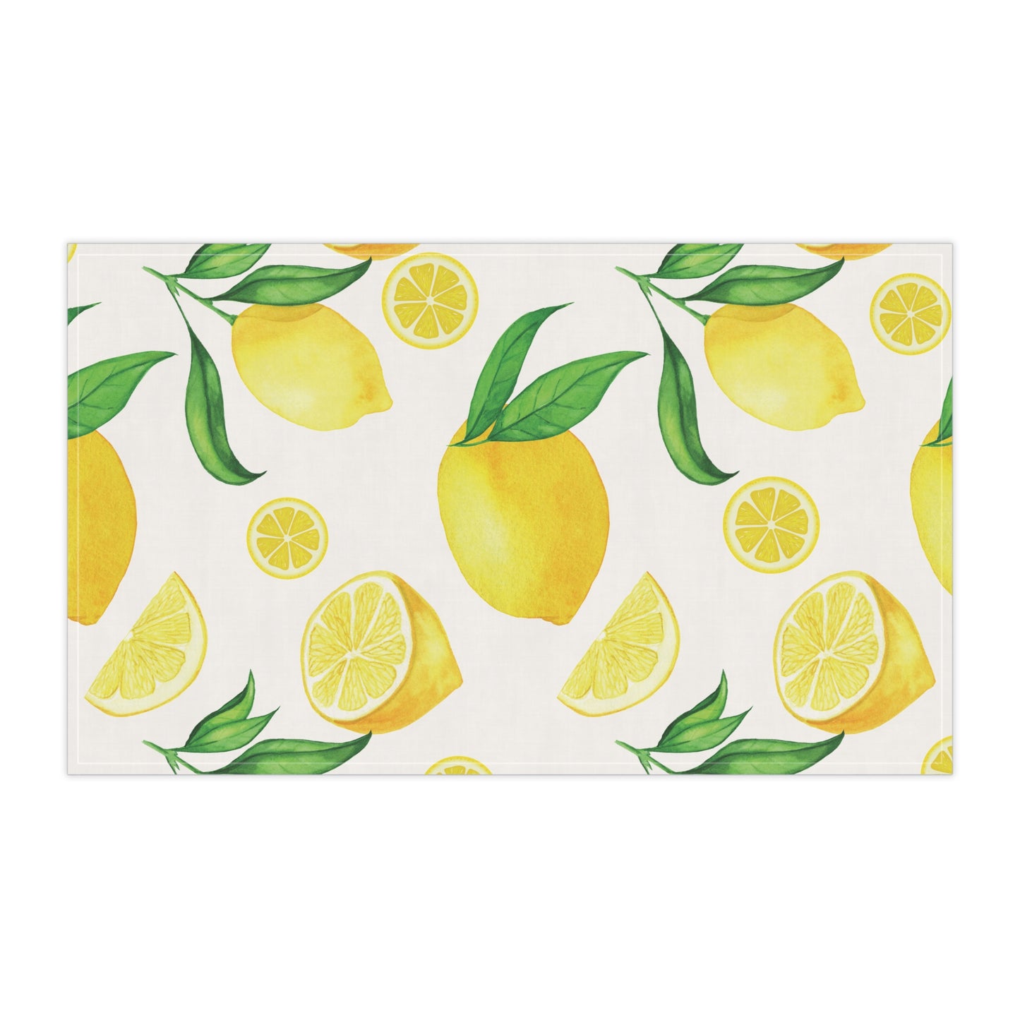 Lemon Garden Tea Towels - Decorative Cotton Kitchen Towels for Cooking & Gifting