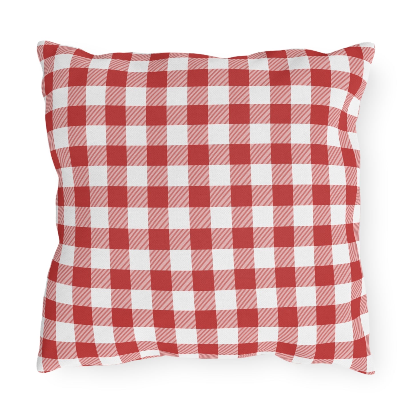 Red Summer Floral Outdoor Pillow for Patio Decor