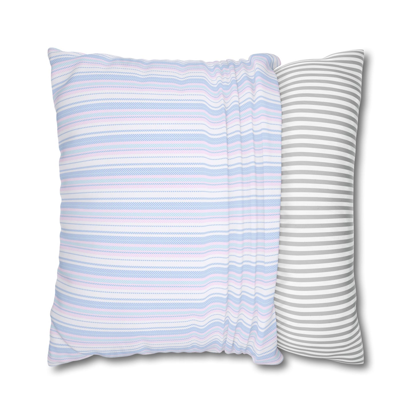 Pastel Striped Throw Pillowcase, Cozy Home Decor, Modern Cushion Cover, Stylish Living Room Accent, Birthday Gift, Soft Furniture Accessory