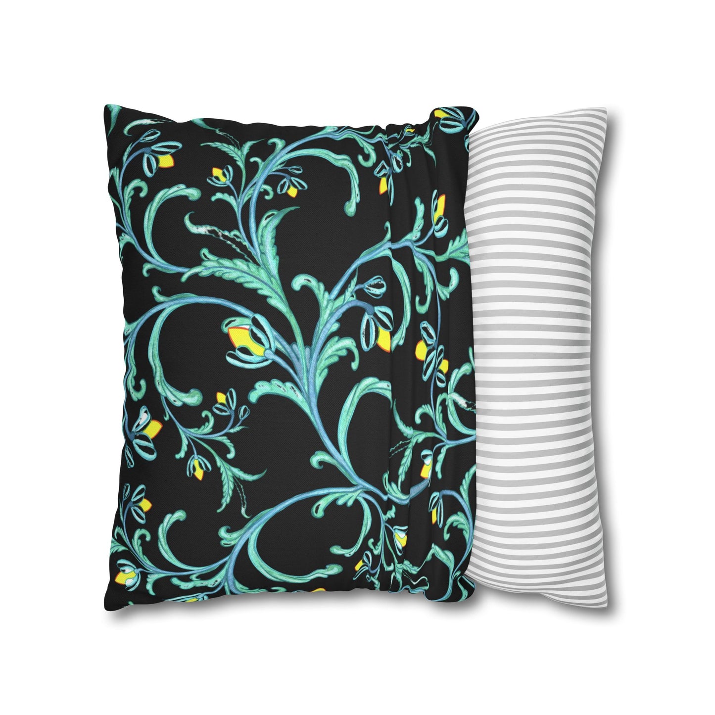 Midnight Sky and Turquoise Dragonfly Decorative Pillowcase, Home Decor, Living Room Accent, Gift for Nature Lovers, Bird Lovers, Boho Home