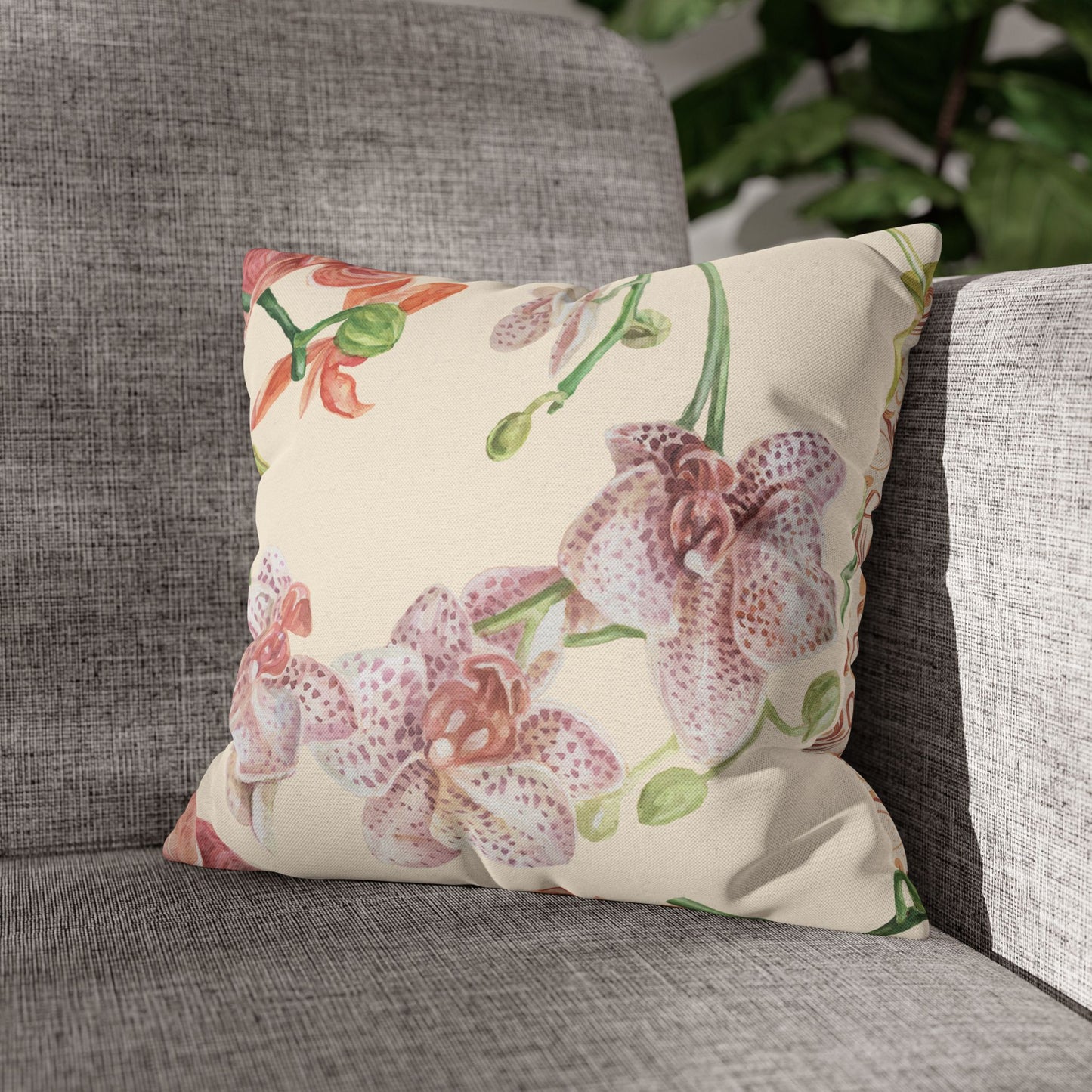 Floral Elegance Pillowcase - Botanical Decor, Home Accent, Gift, Aesthetic Room, Living Room Decor