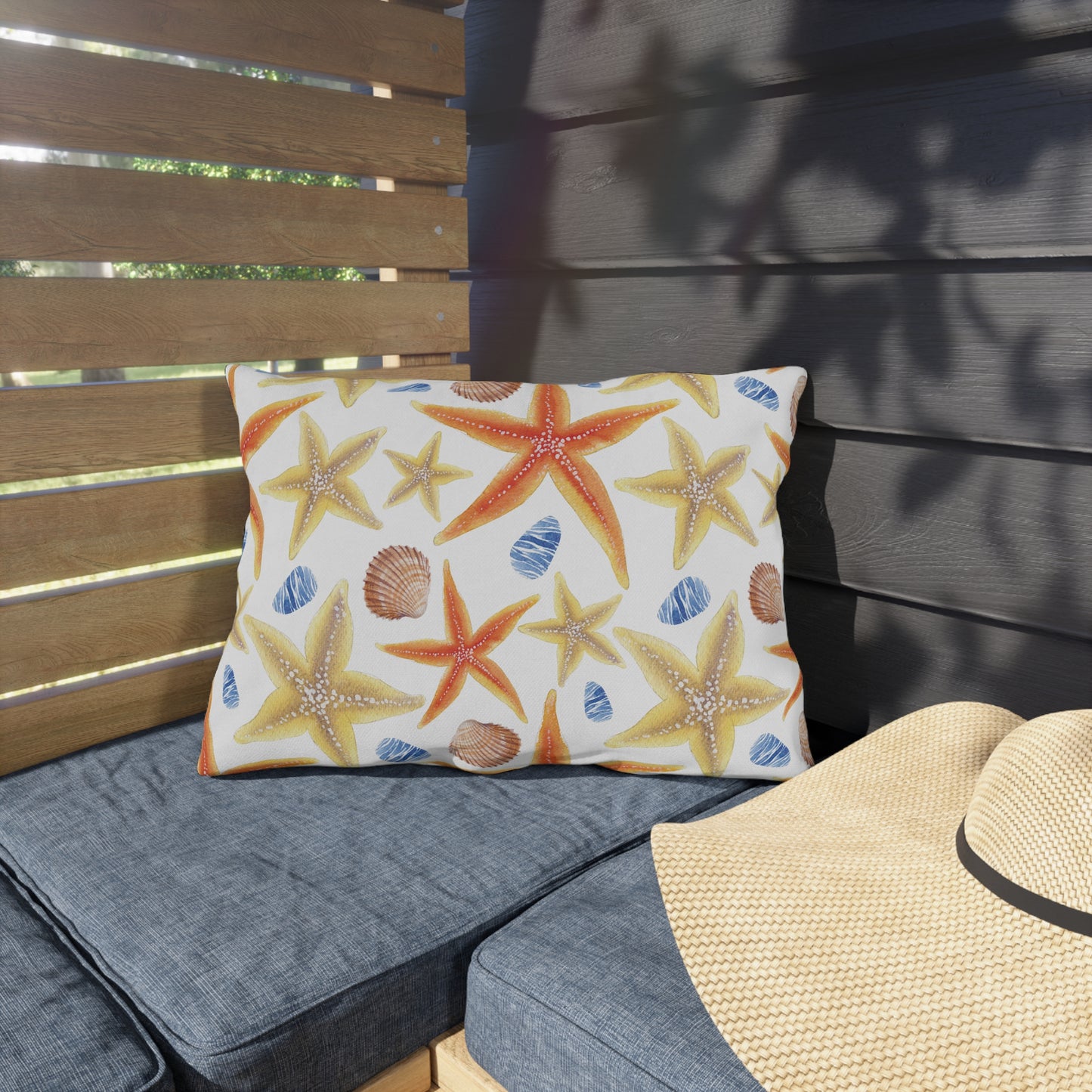 Beach-Themed Outdoor Pillows, Nautical Decor, Coastal Home Accessories, Summer Vibes, Garden and Patio Furniture