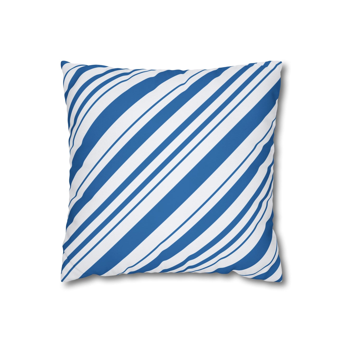 Stylish Blue Striped Pillowcase, Modern Home Décor, Cozy Couch Accessory, Gift for Housewarming, Nautical Theme Decoration