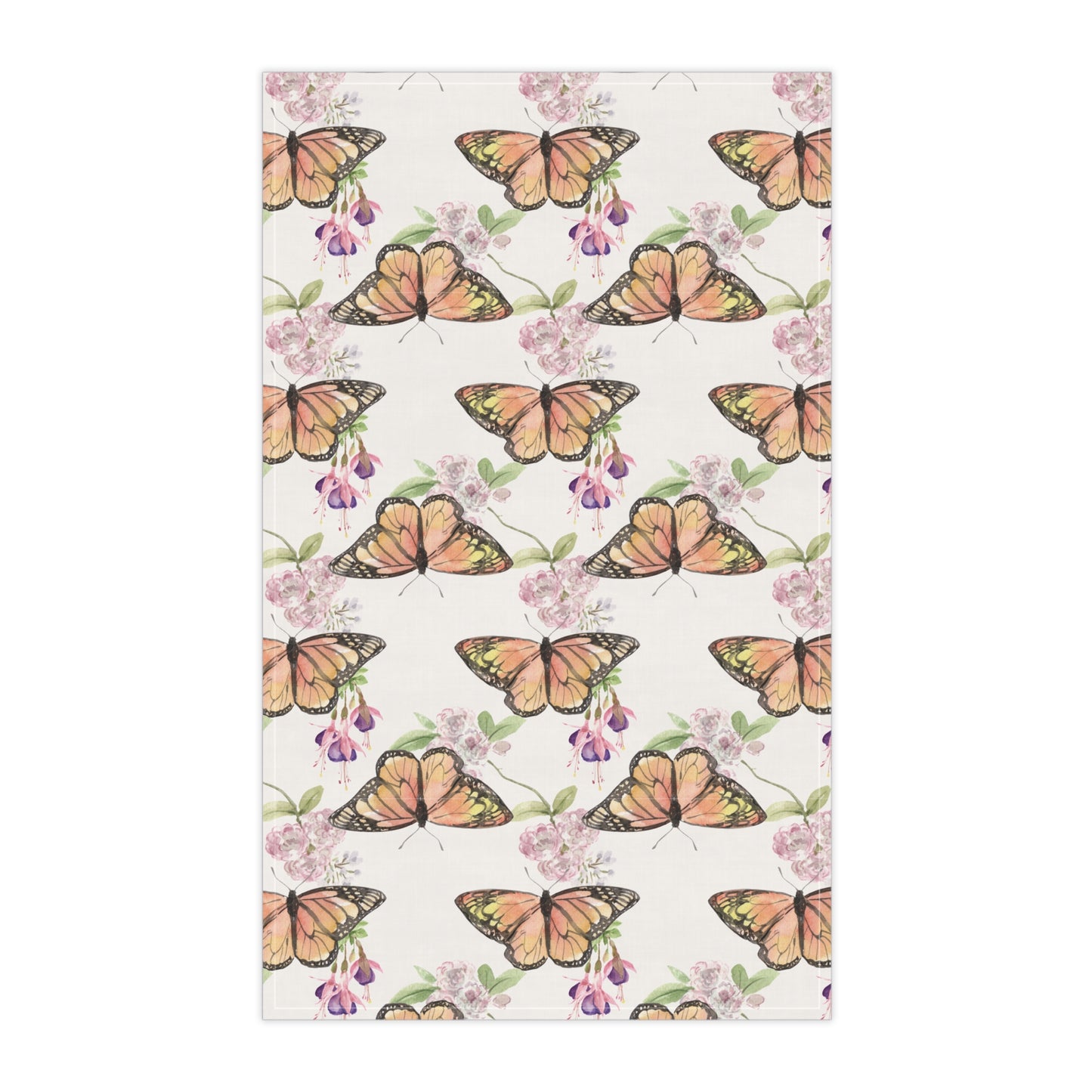 Dancing Wings: A Tea Towel in Bloom