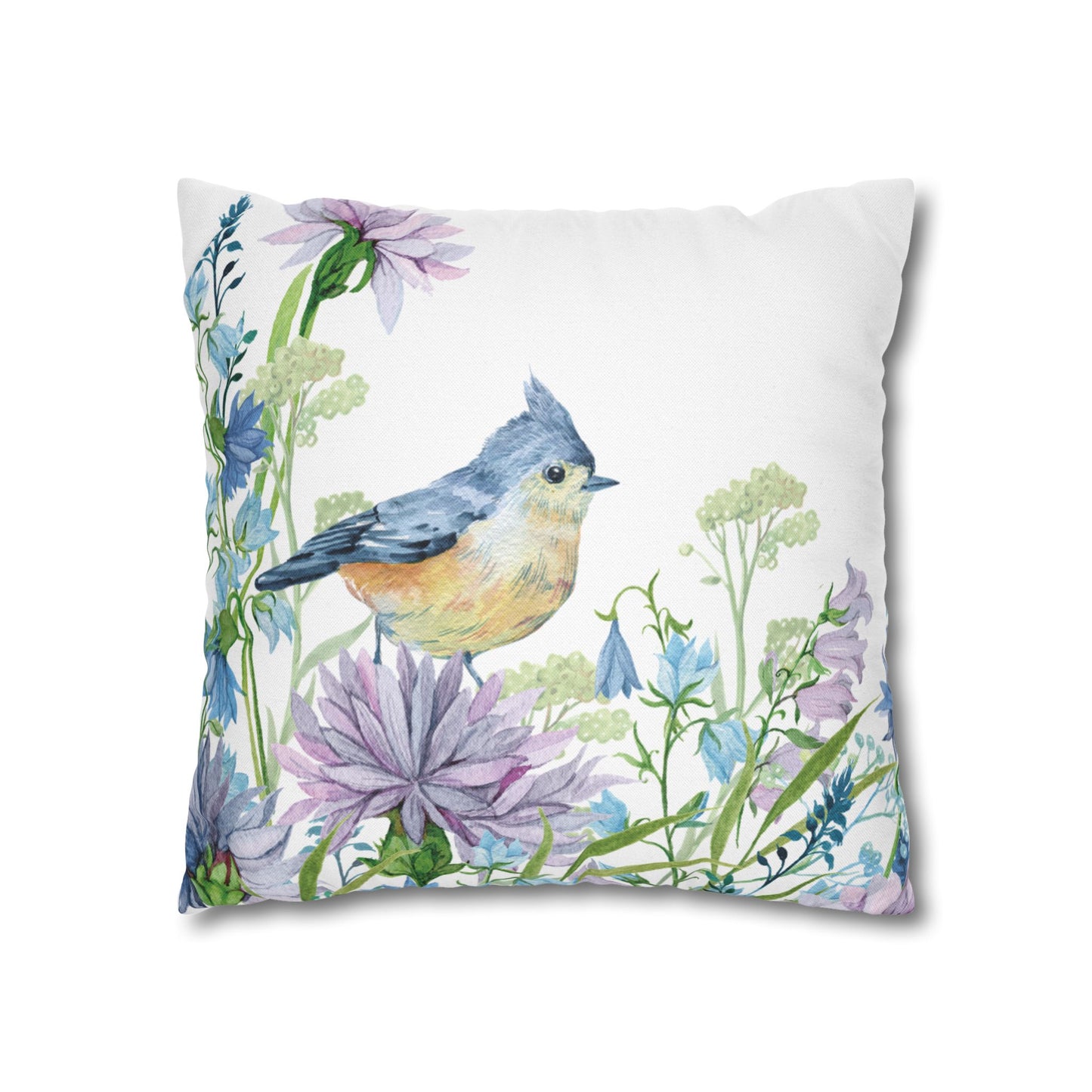 Floral Dragonfly Decorative Pillowcase | Home Décor, Gifts for Her, Couch Cushion Cover, Spring/Summer Accent, Nature Lover's Gift