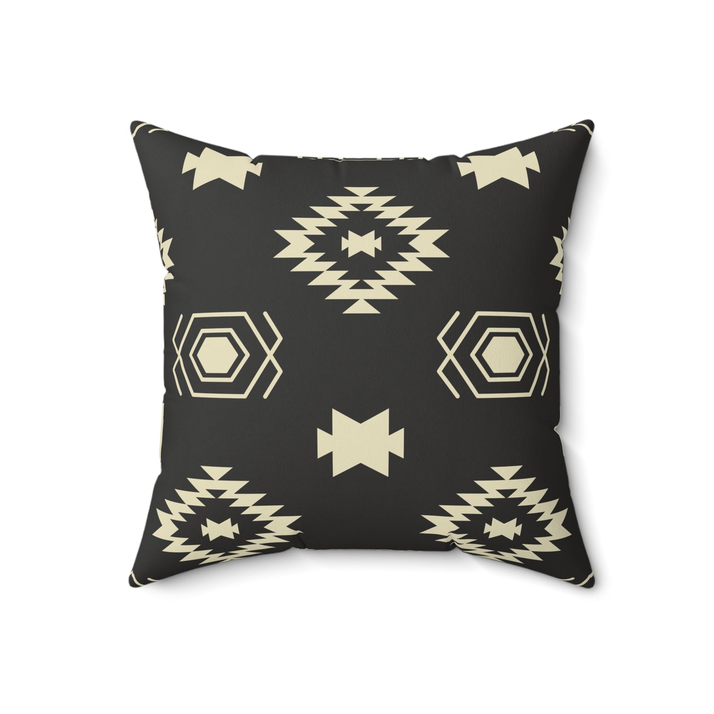 Penguin & Tribal Design Square Pillow - Cozy Home Decor, Throw Pillow, Unique Gift, Farmhouse Style, Seasonal Accent