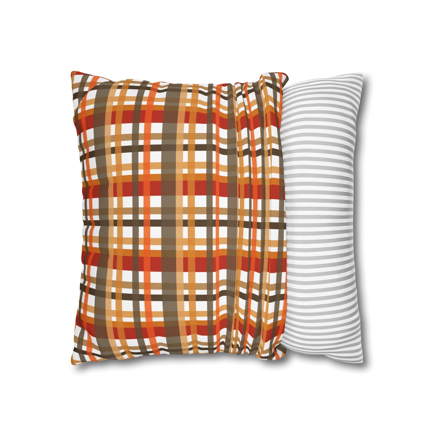 Cozy Plaid Throw Pillowcase, Autumn Decor Pillow, Home Accents, Thanksgiving Gift, Comfortable Couch Accessory