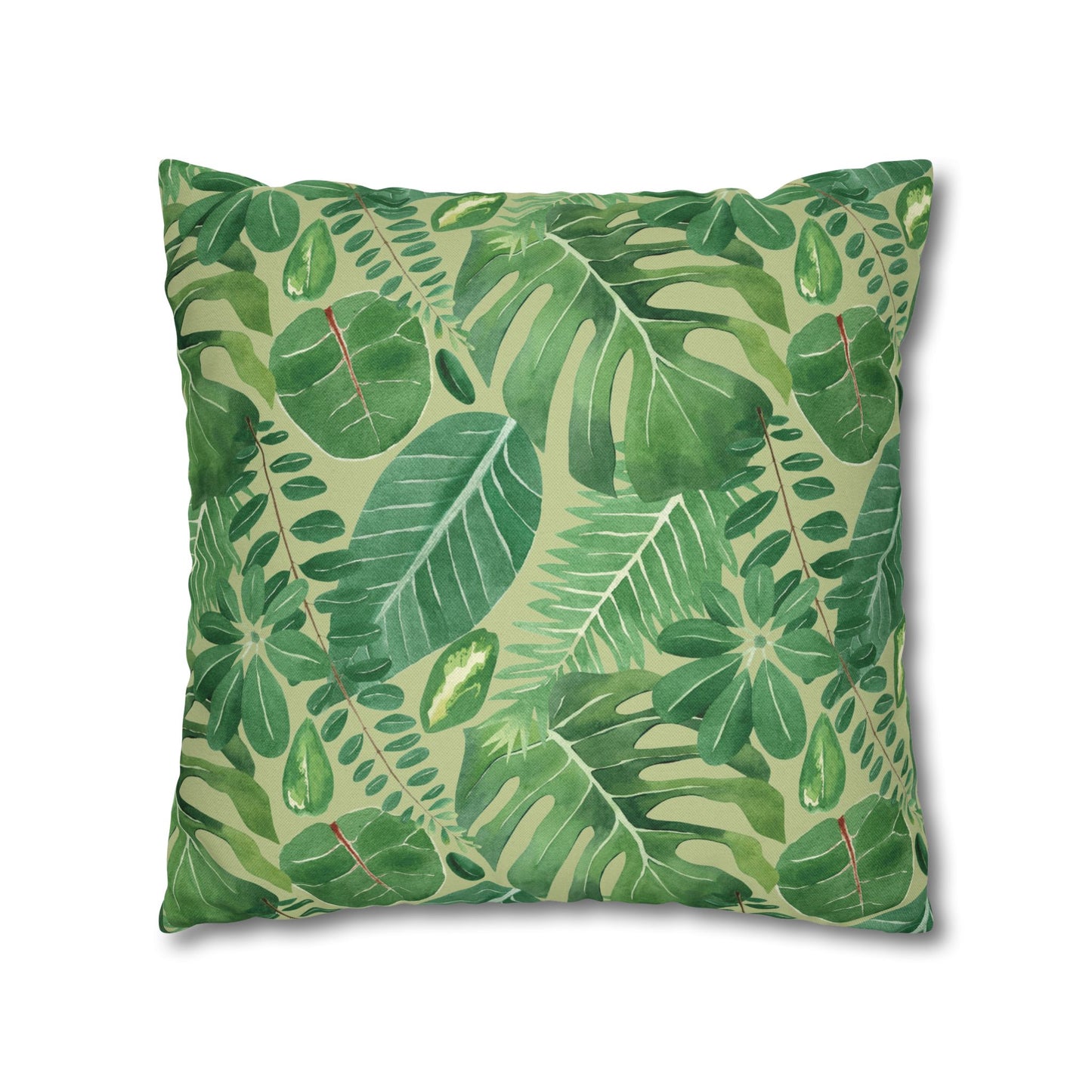 Tropical Floral Pillowcase | Decorative Home Accent, Botanical Throw Pillow, Bohemian Décor, Gift for Plant Lovers, Summer Home Style
