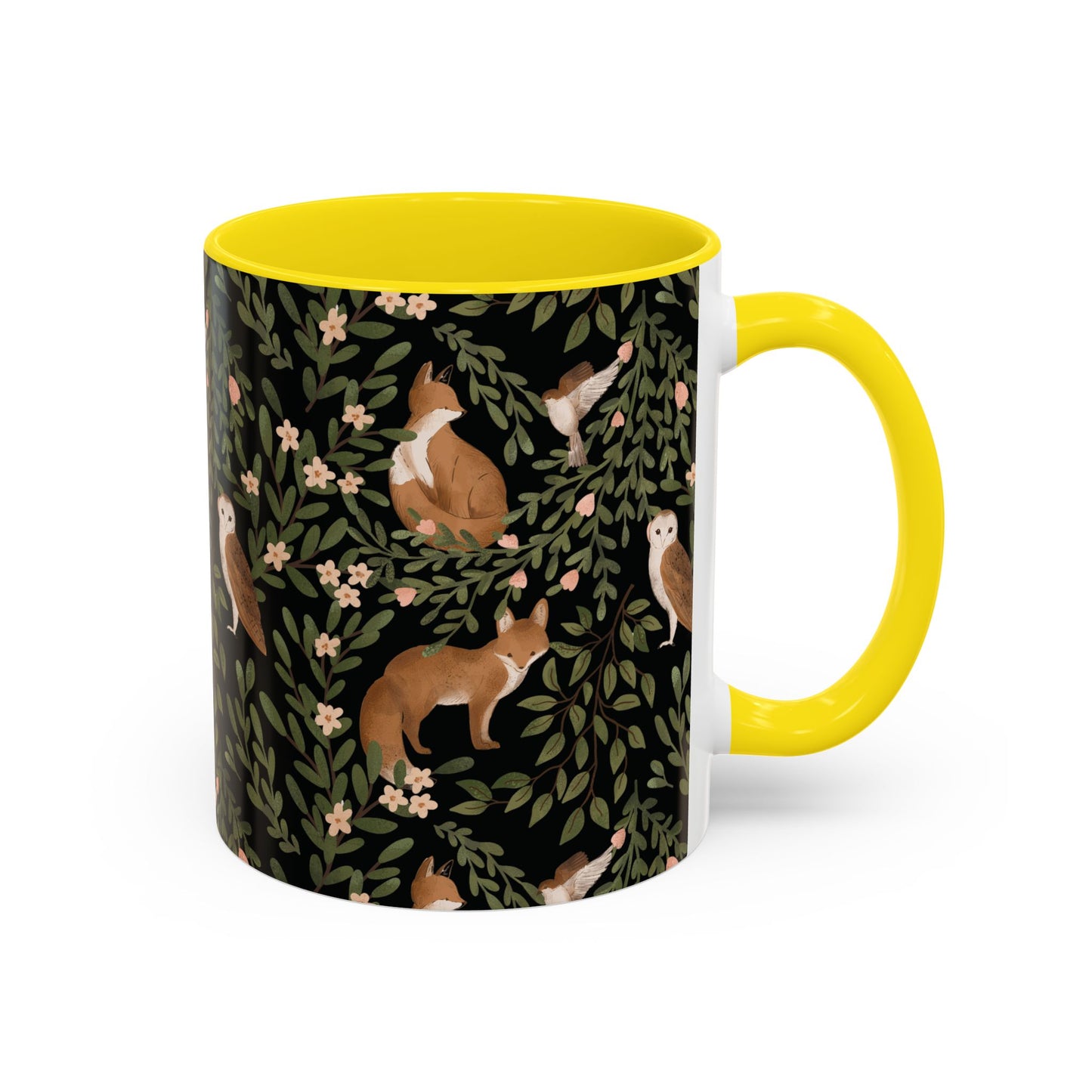 Mug - Little Fox and Owl Woodland Scene Coffee Cup