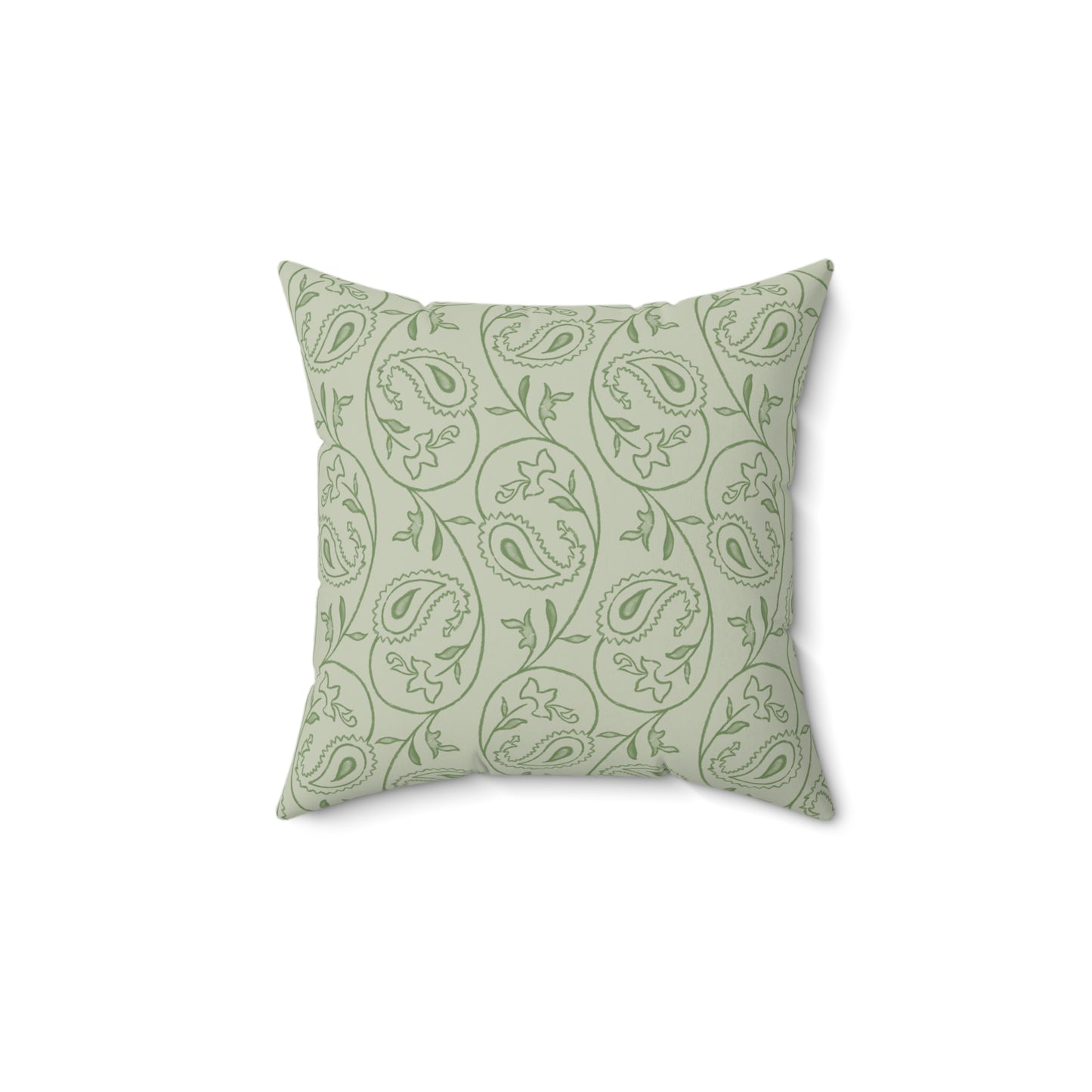 Square Throw Accent Pillow Classic Blushing Orchids & Paisley Design