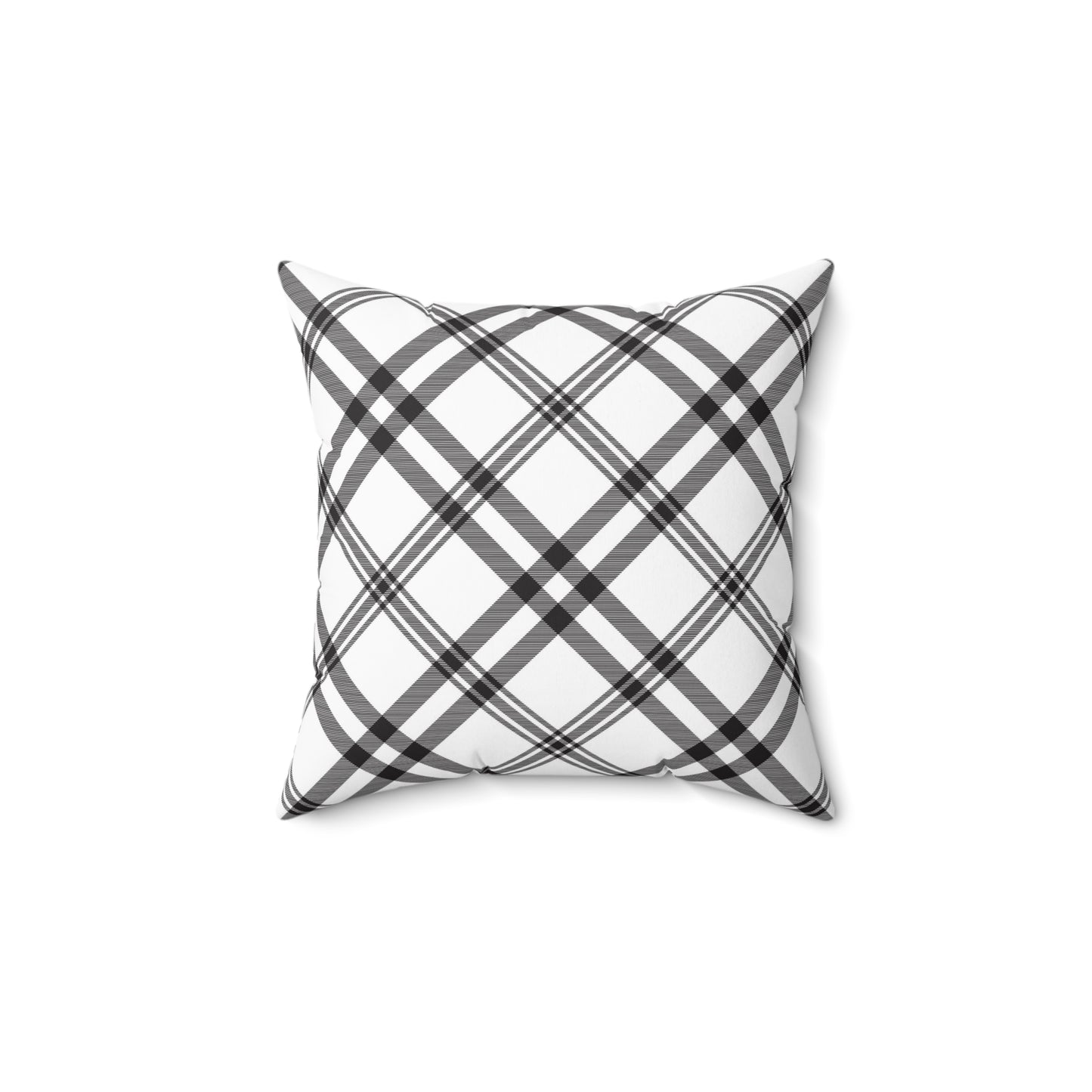 Throw Pillow Songbird Posing Chic Floral & Plaid Pillow Cover, Cozy Home Decor, Mother’s Day Gift, Boho Accent Cushion, Modern Living Room Pillow