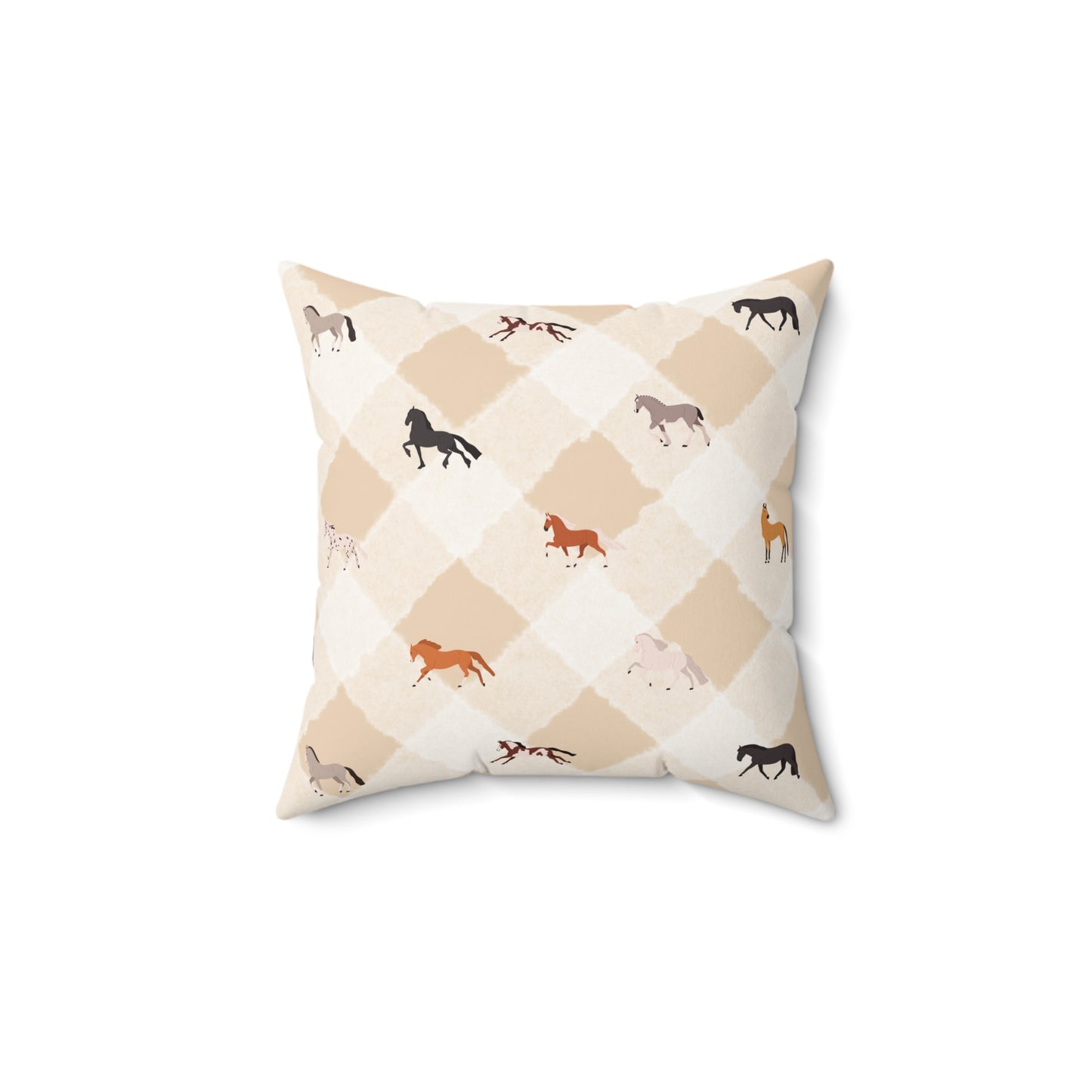 Rustic Cowgirl Square Accent Throw Pillow, Equestrian Decor, Western Home Accent, Horse Lover Gift, Farmhouse Cushion, Country Style Pillow