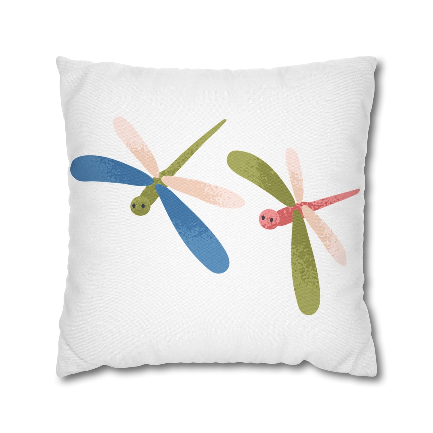 Flying Friends Dragonfly Pillowcase, Cozy Decor, Summer Vibes, Home Accent, Gift for Nature Lovers, Indoor Cushion Cover, Holiday Home