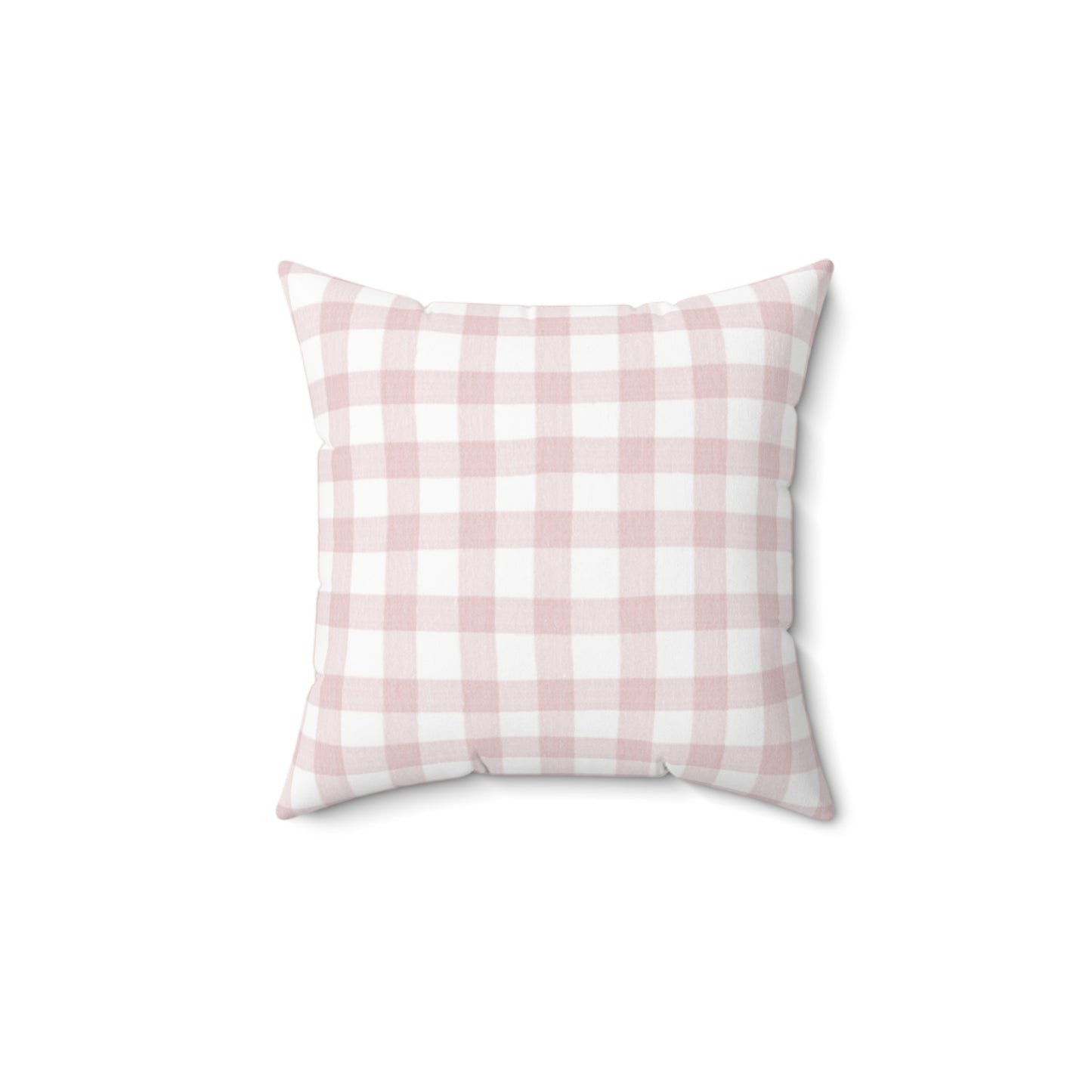 Pink Flamingo Checks Throw Pillow - Tropical Home Decor Cushion