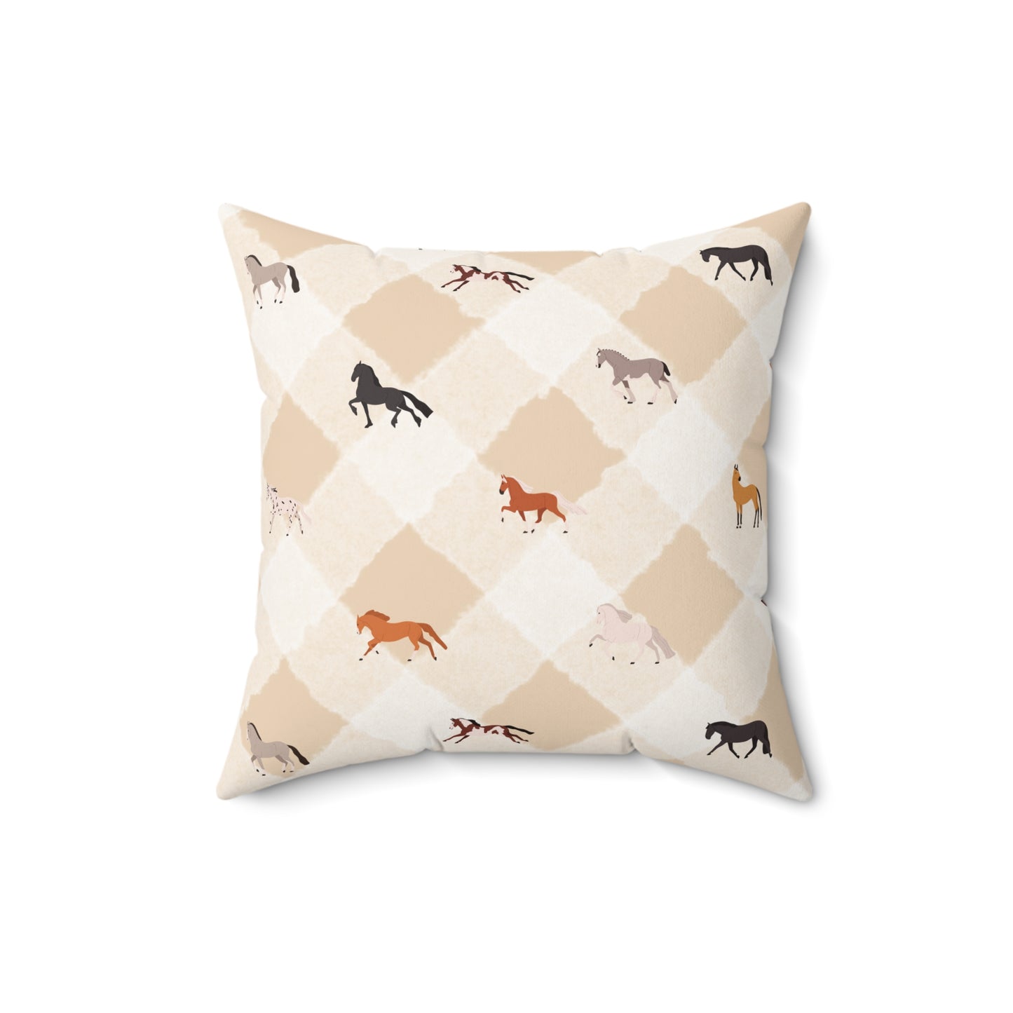 Rustic Cowgirl Square Accent Throw Pillow, Equestrian Decor, Western Home Accent, Horse Lover Gift, Farmhouse Cushion, Country Style Pillow