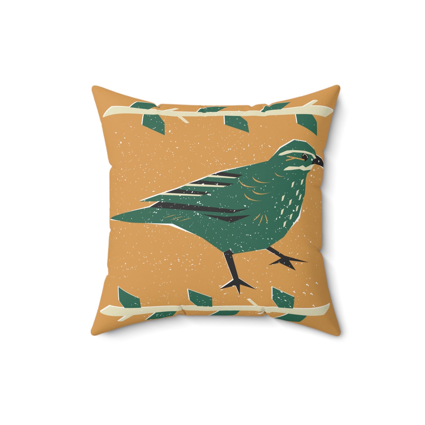 Bohemian Bird Print Pillow, Decorative Accent Cushion for Home, Nature Inspired Decor, Cozy Living Room, Gift for Bird Lovers
