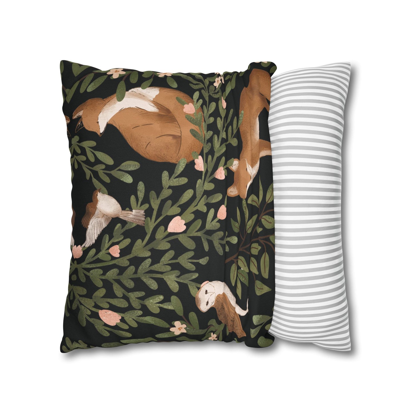 Little Fox & Owl – Woodland Charm Pillow Case