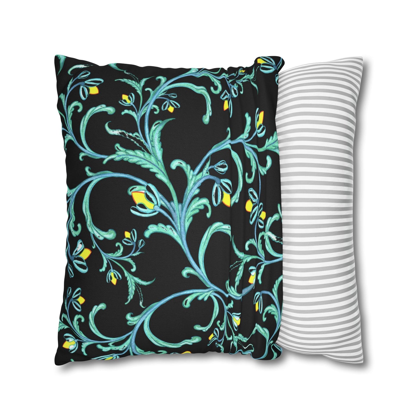 Midnight Sky and Turquoise Dragonfly Decorative Pillowcase, Home Decor, Living Room Accent, Gift for Nature Lovers, Bird Lovers, Boho Home