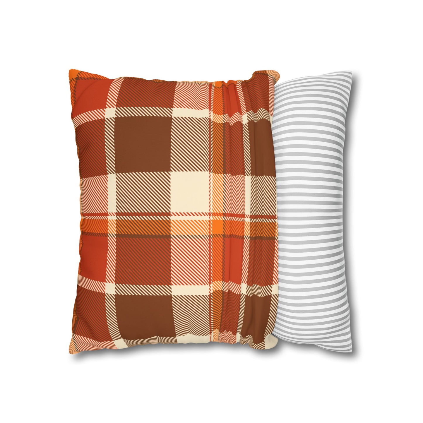 Cozy Plaid Pillowcase for Fall Decor, Home Accent, Gift for Her, Seasonal Decoration, Couch Accessory