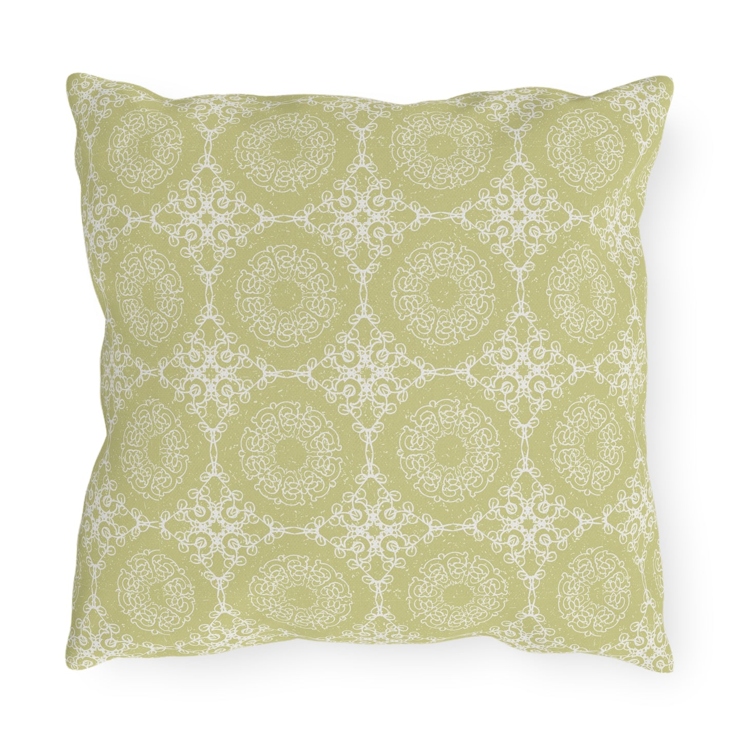 Outdoor Pillow - Tropical Welcome Pineapple Bright Yellow Summer Decor Design