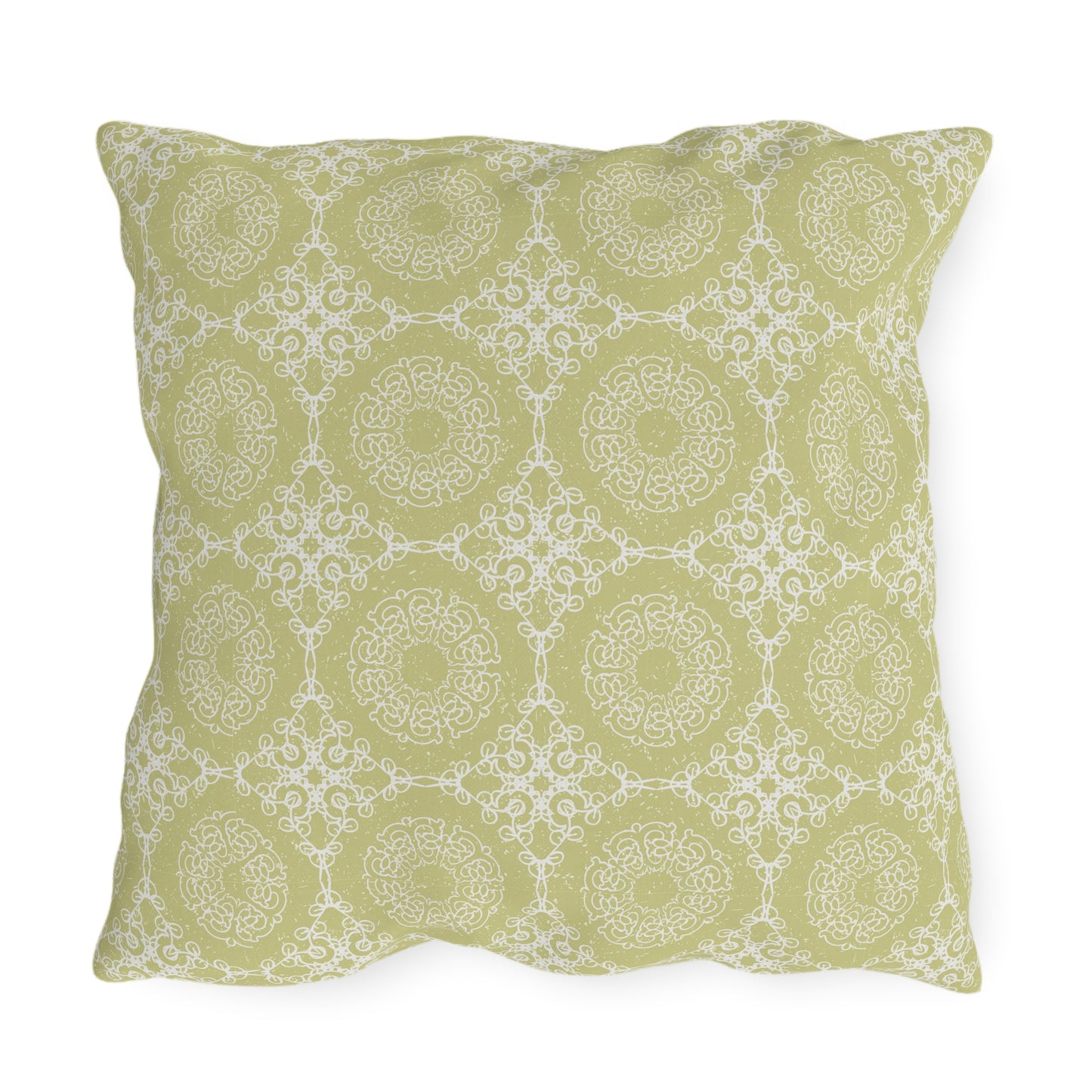 Outdoor Pillow - Tropical Welcome Pineapple Bright Yellow Summer Decor Design