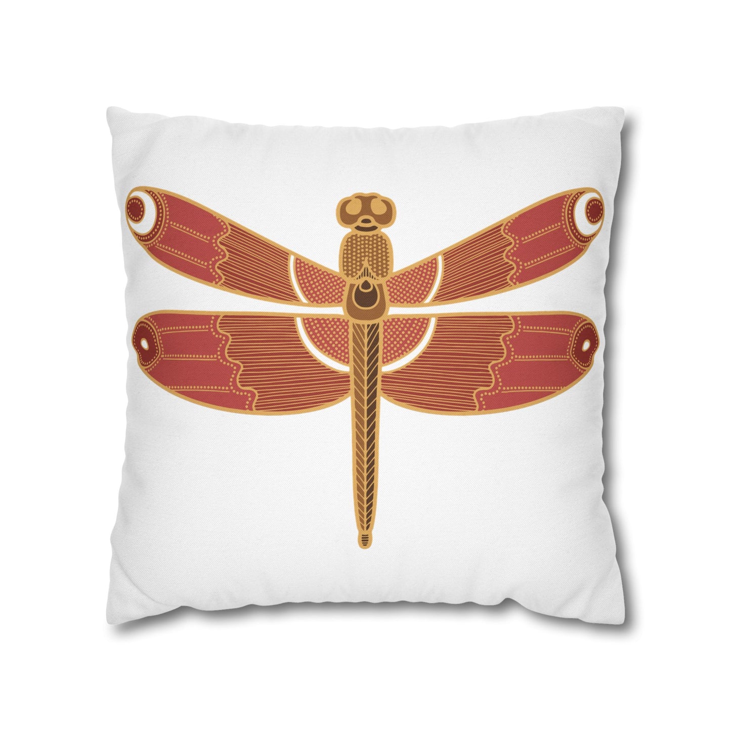 Bohemian Dragonfly Pillowcase - Cozy Home Decor for Nature Lovers, Boho Bedroom Accent, Gift for Gardeners, Unique Housewarming Present
