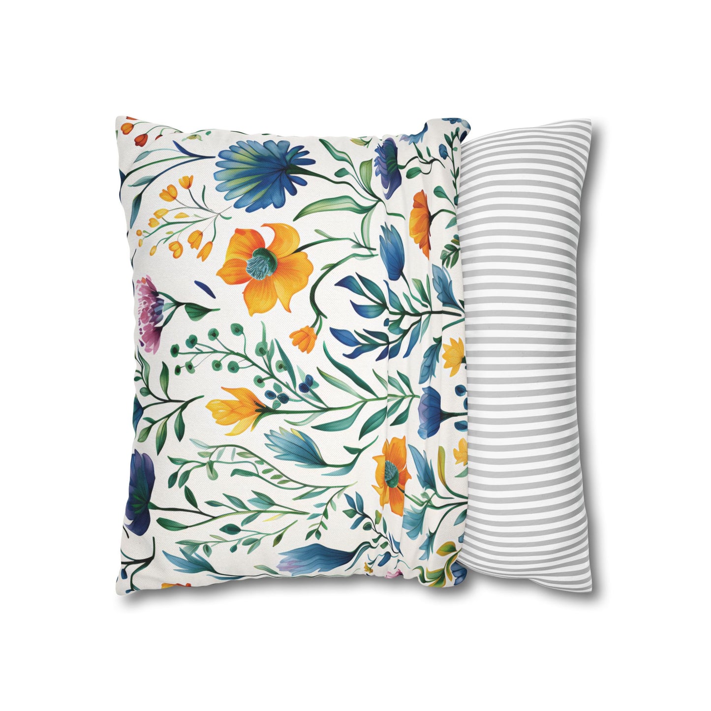 Turquoise and Blue Dragonfly Print Pillowcase, Decorative Cushion Cover, Home Decor, Gift for Nature Lovers, Boho Style, Cozy Living Room Accent