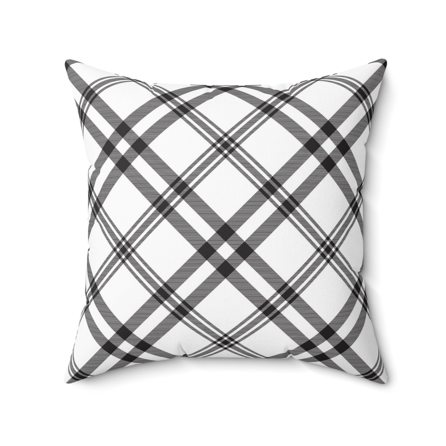 Throw Pillow Songbird Posing Chic Floral & Plaid Pillow Cover, Cozy Home Decor, Mother’s Day Gift, Boho Accent Cushion, Modern Living Room Pillow