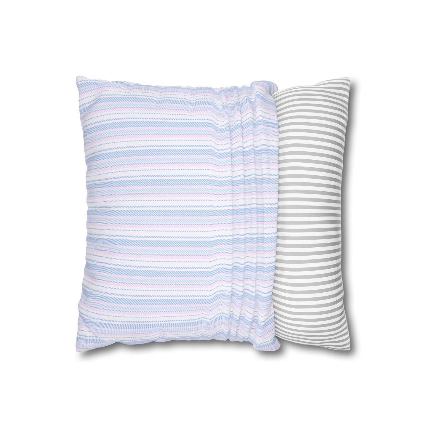 Pastel Striped Throw Pillowcase, Cozy Home Decor, Modern Cushion Cover, Stylish Living Room Accent, Birthday Gift, Soft Furniture Accessory