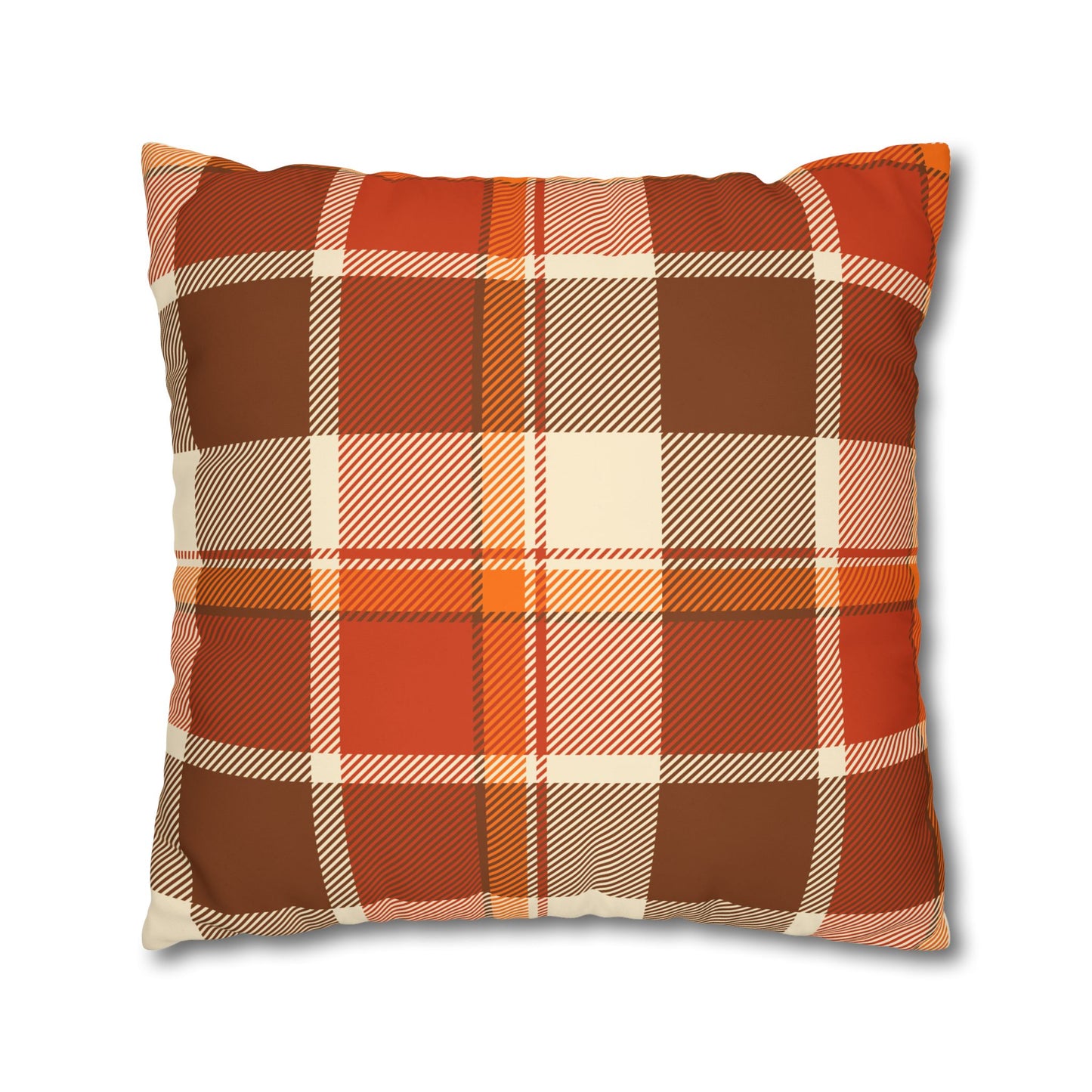 Cozy Plaid Pillowcase for Fall Decor, Home Accent, Gift for Her, Seasonal Decoration, Couch Accessory