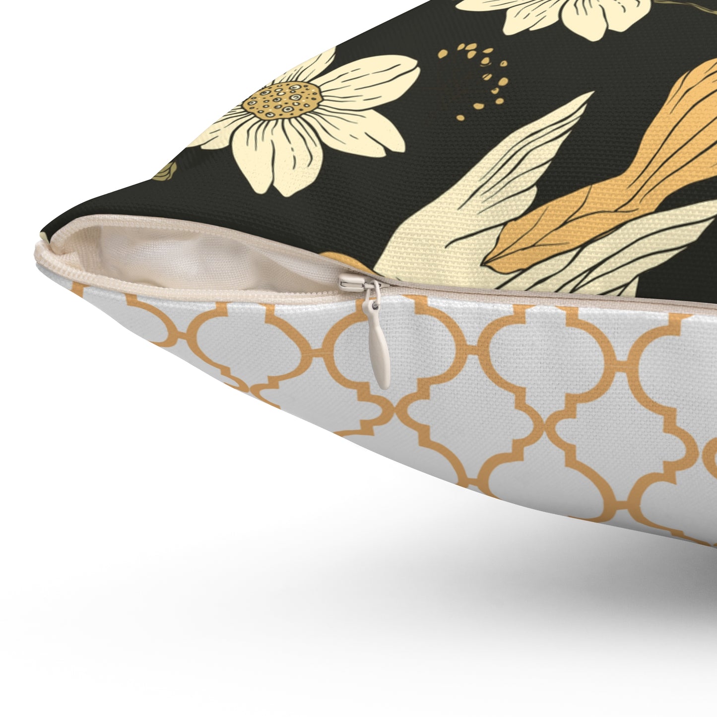 Throw Pillow Sparrows and Daisies Nature-Inspired Decorative Pillow, Cozy Home Decor, Botanical Throw Pillow, Floral Accent Cushion, Bird Print Pillow