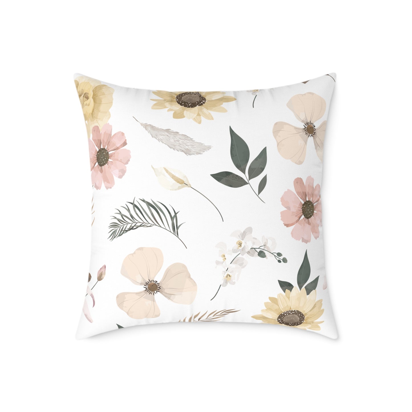 Nature-Inspired Decorative Dragonfly Pillow, Floral Cushion, Home Decor, Gift for Garden Lovers, Cozy Living Room Accent