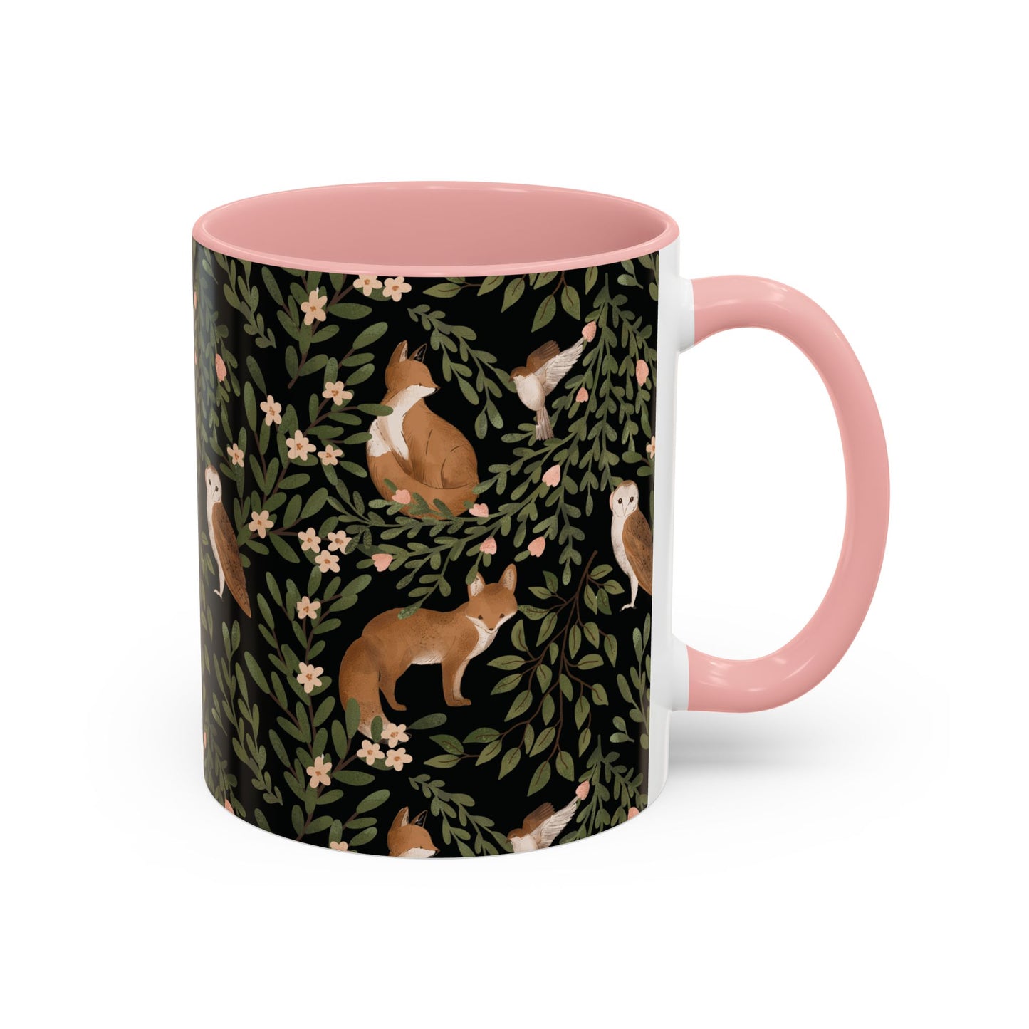 Mug - Little Fox and Owl Woodland Scene Coffee Cup