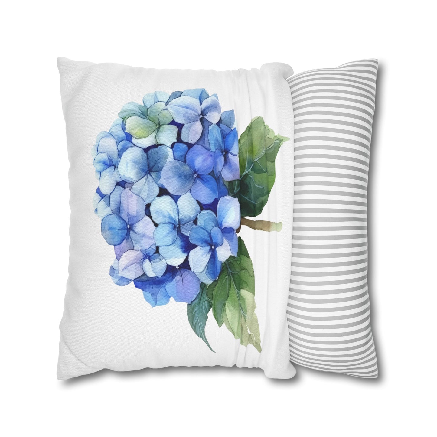 Floral Hydrangea Square Pillowcase - Cozy Home Decor